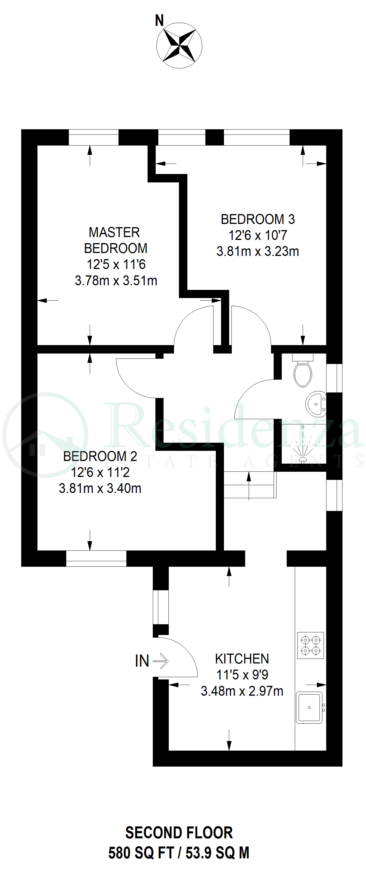 3 Bedrooms Flat to rent in Mitcham Road, Tooting Broadway SW17