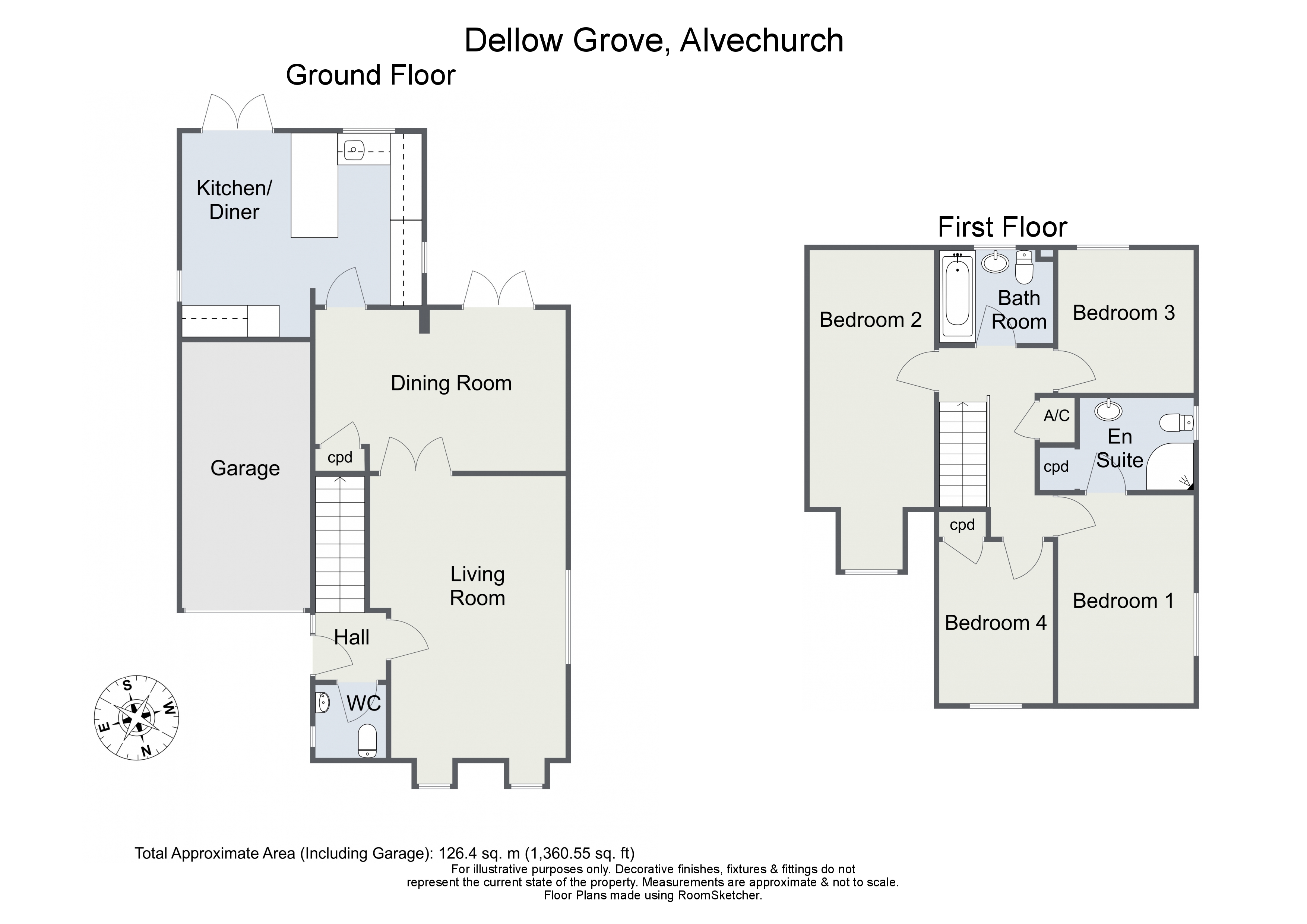 Dellow Grove, Alvechurch B48, 4 bedroom linkdetached house for sale