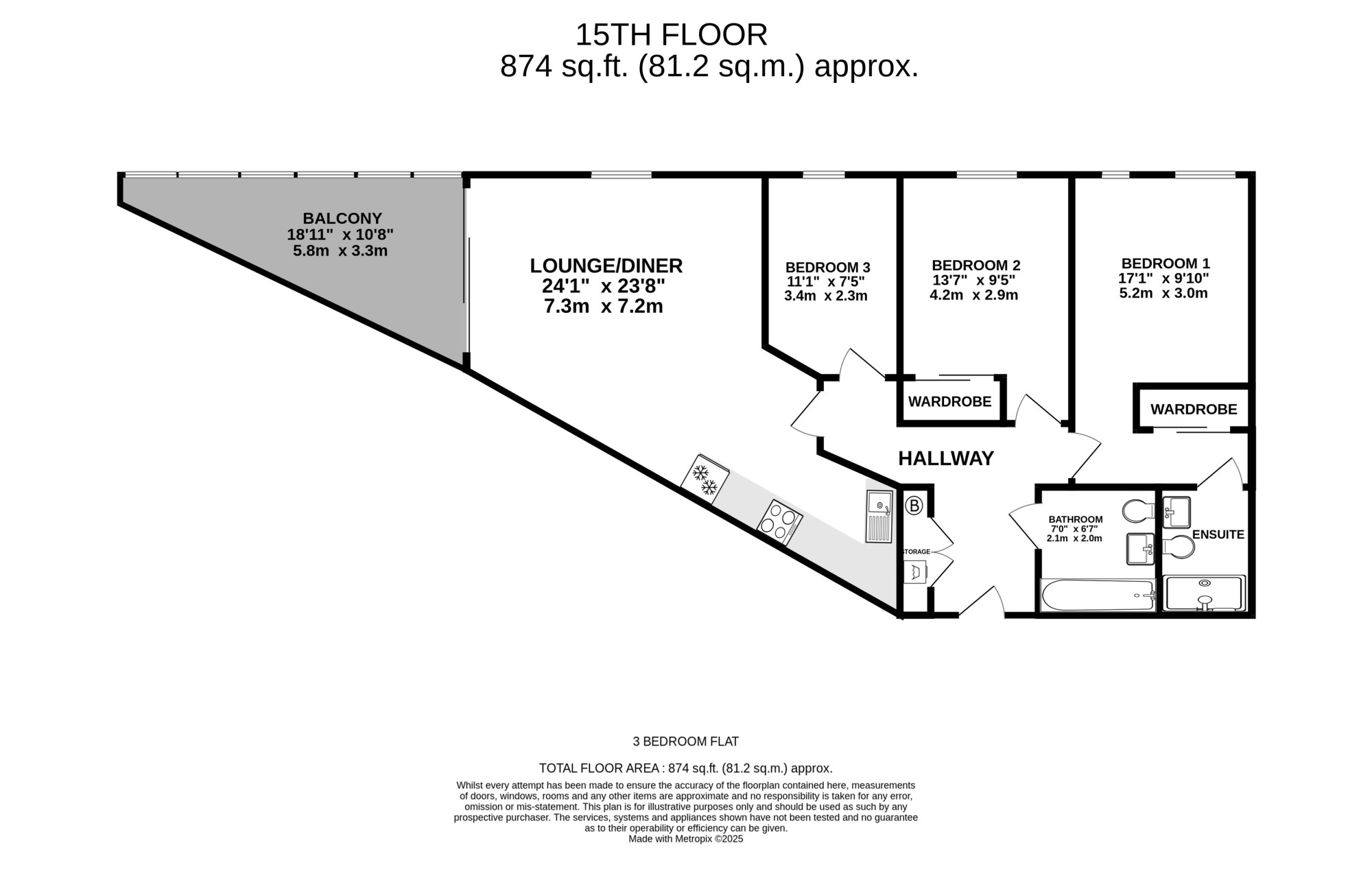 1505 Wiverton Tower,, 4 New Drum Street, Aldgate East floorplan
