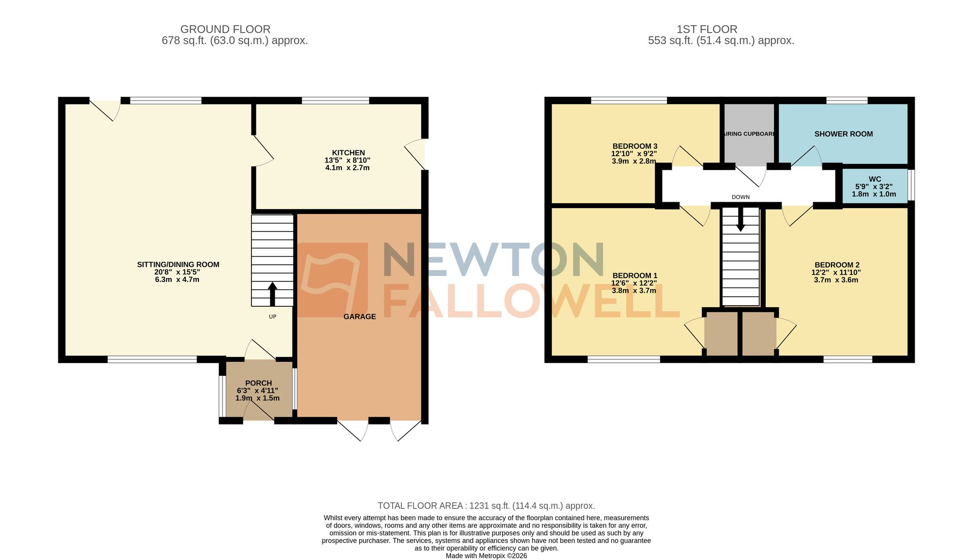 66 Briar Meads, Leicester floorplan