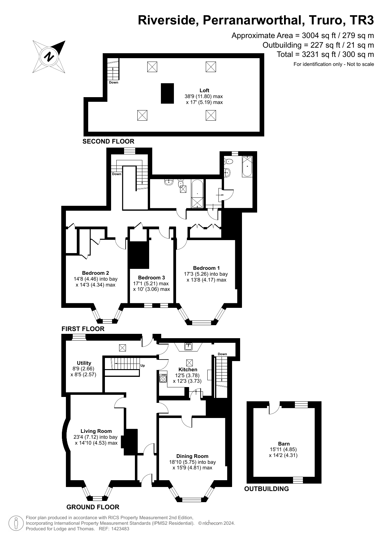 2 Riverside, Truro floorplan