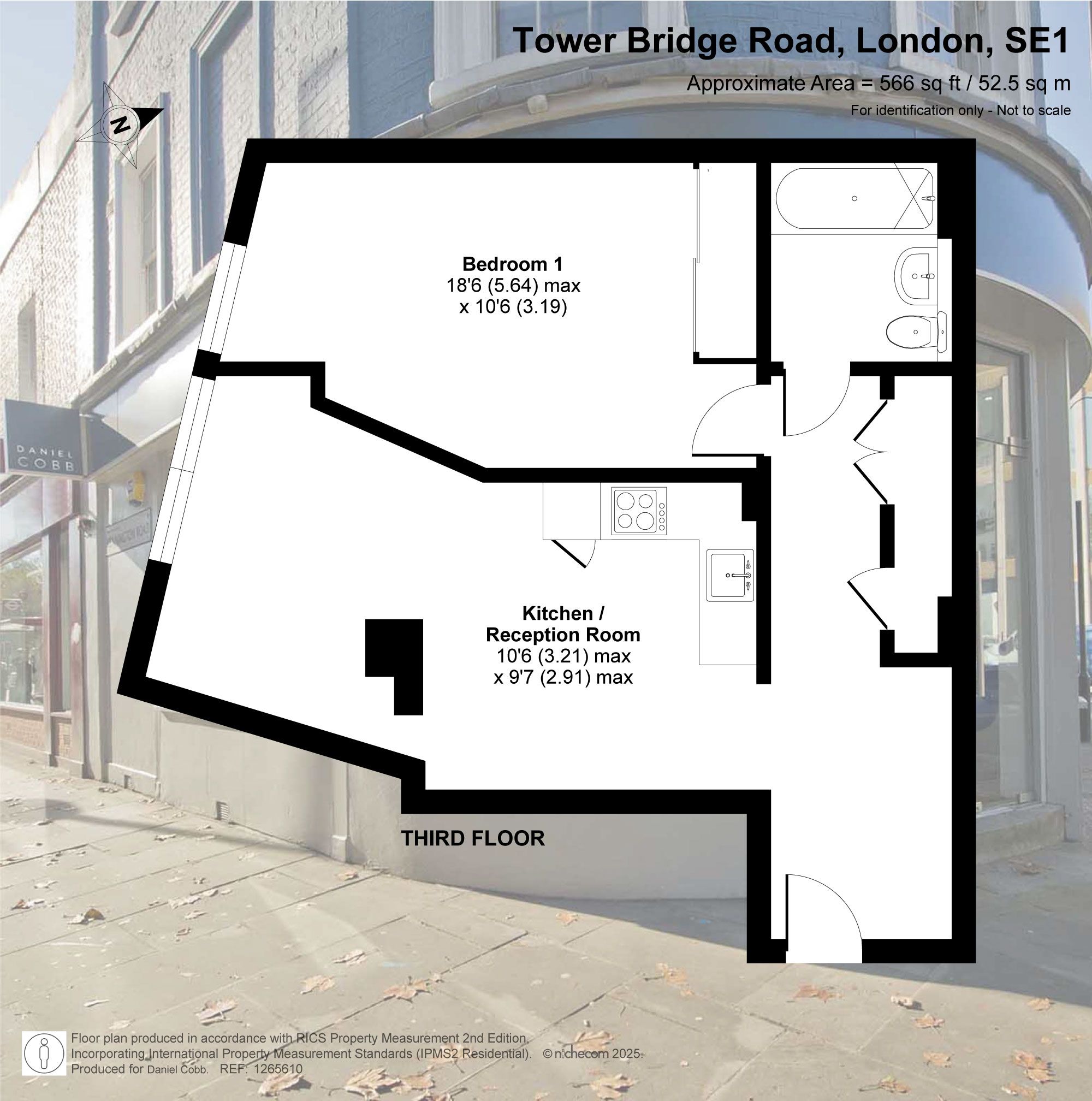 Flat 306, 153 Tower Bridge Road, London floorplan