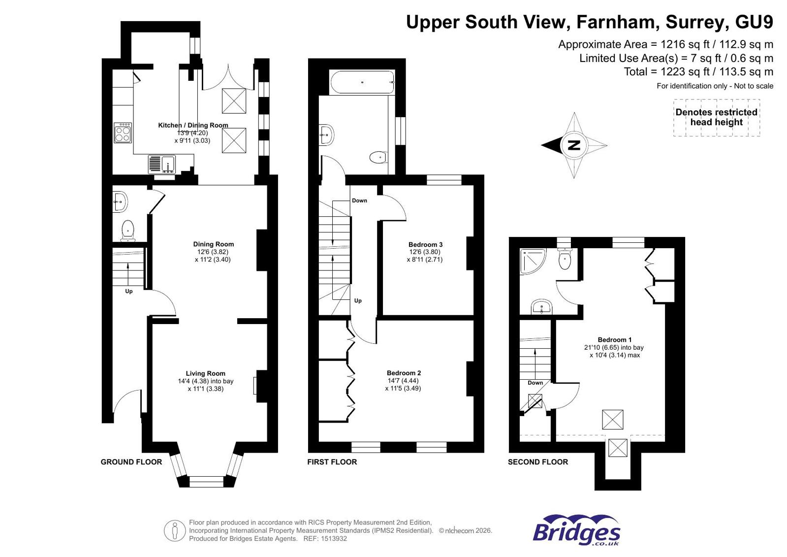 6,, Upper South View, Surrey floorplan