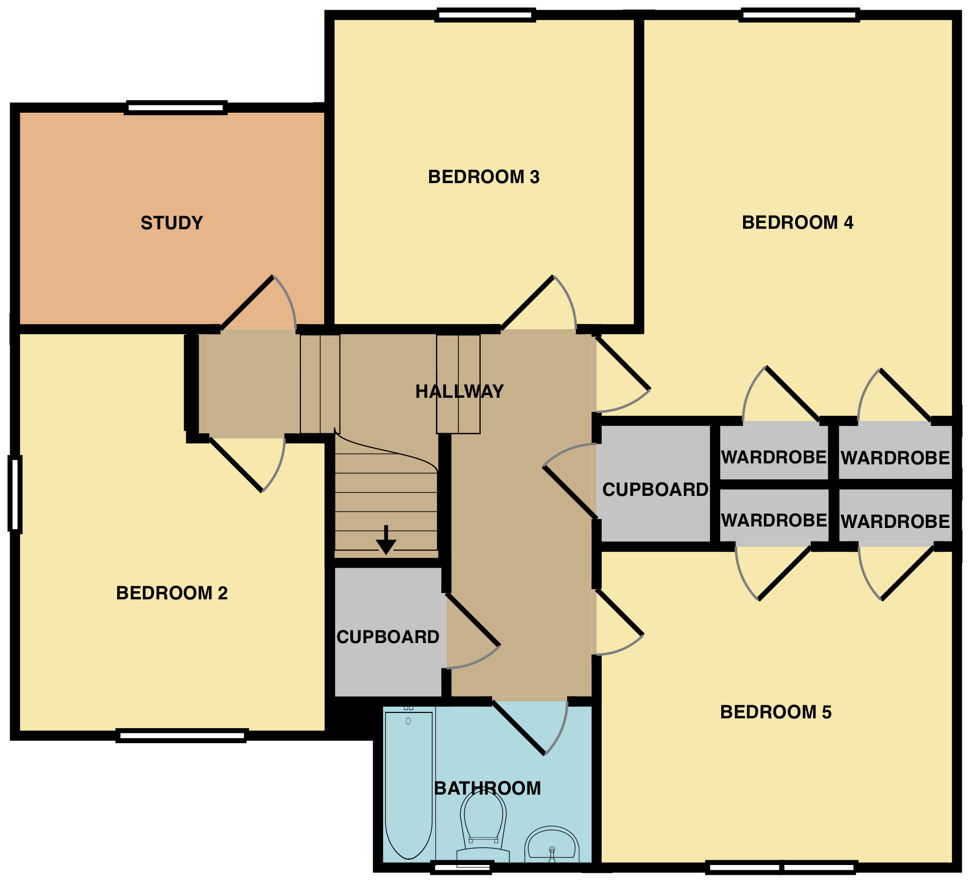 1 Bank Brae, Alford floorplan