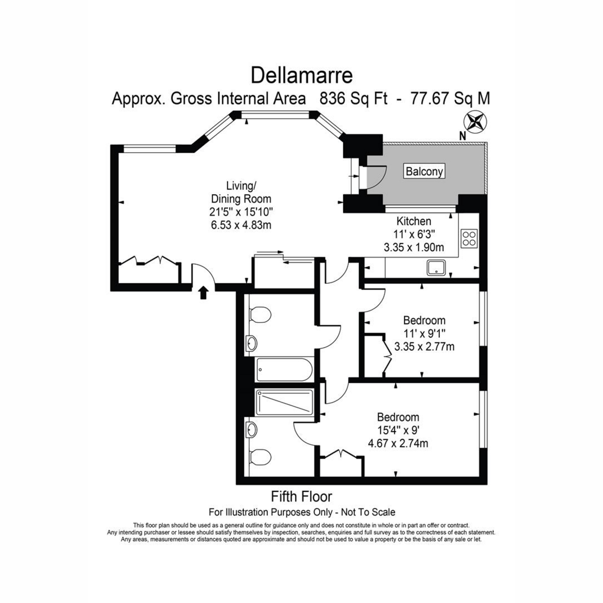 Flat 20, 10, Parkview Avenue, Brent Cross Town floorplan
