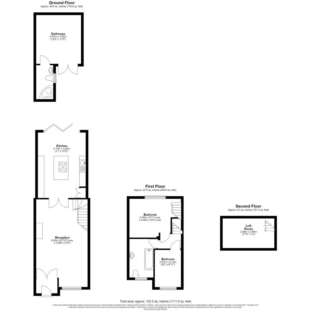 117, Third Avenue, Dagenham floorplan