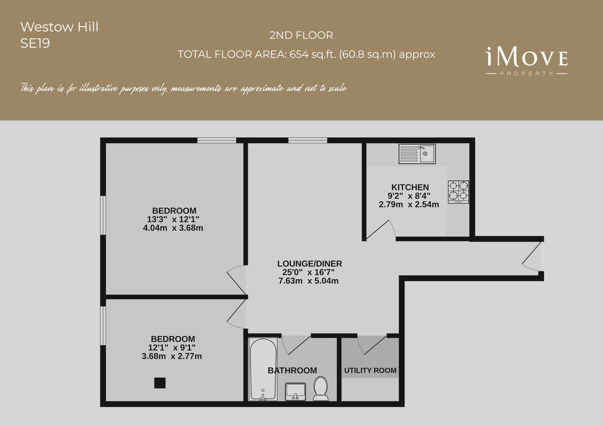 Flat 2 57,, Westow Hill, London floorplan
