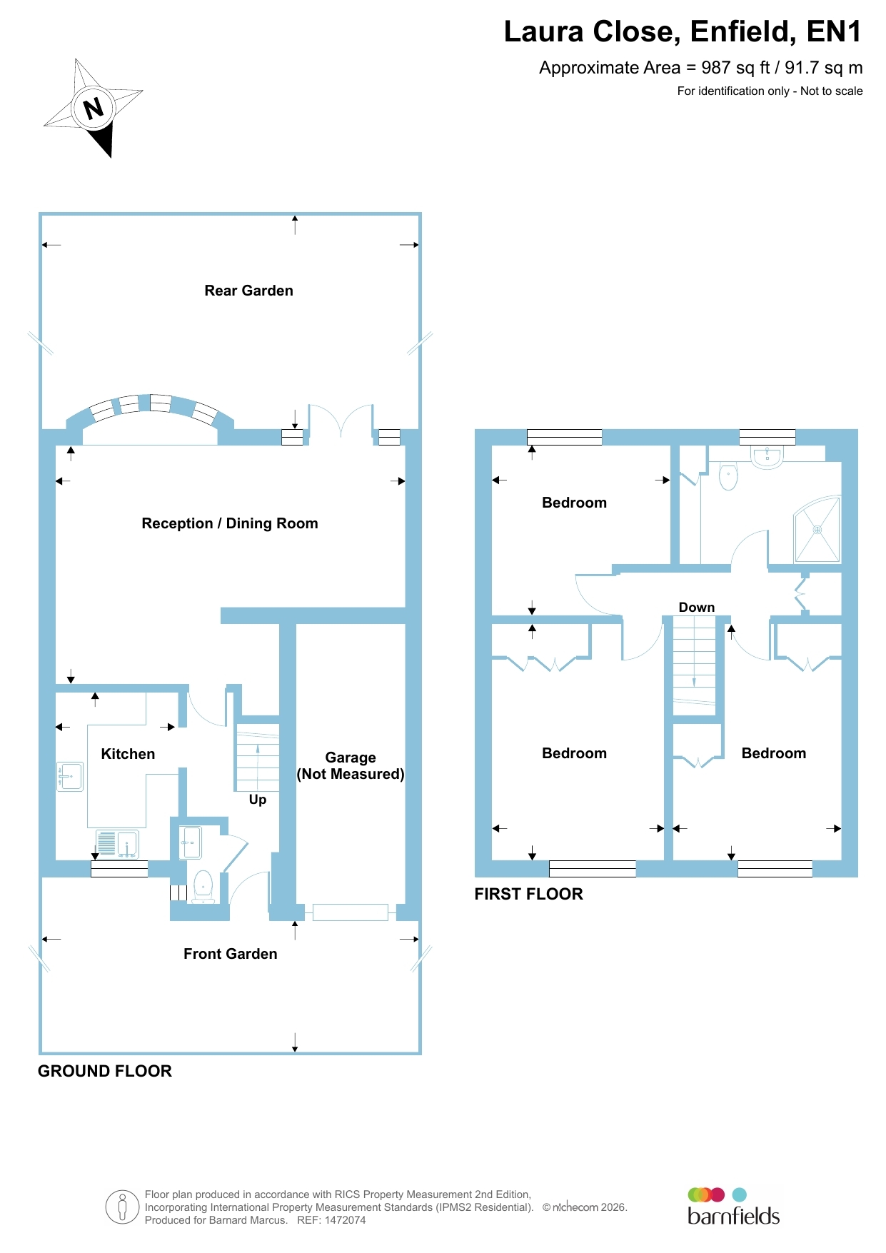 15, Laura Close, Enfield floorplan
