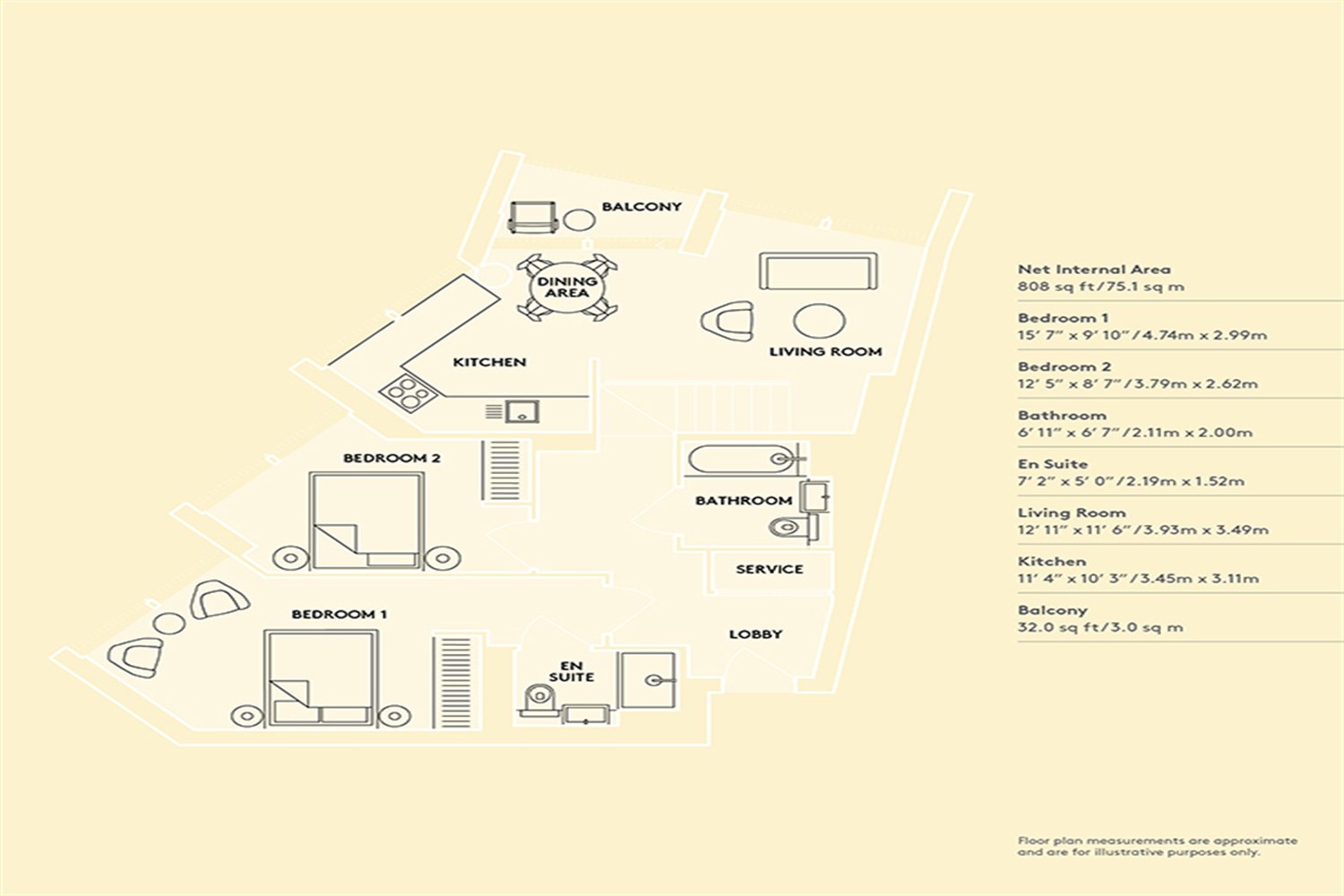 8, Flat 1302, Cutter Lane, London floorplan