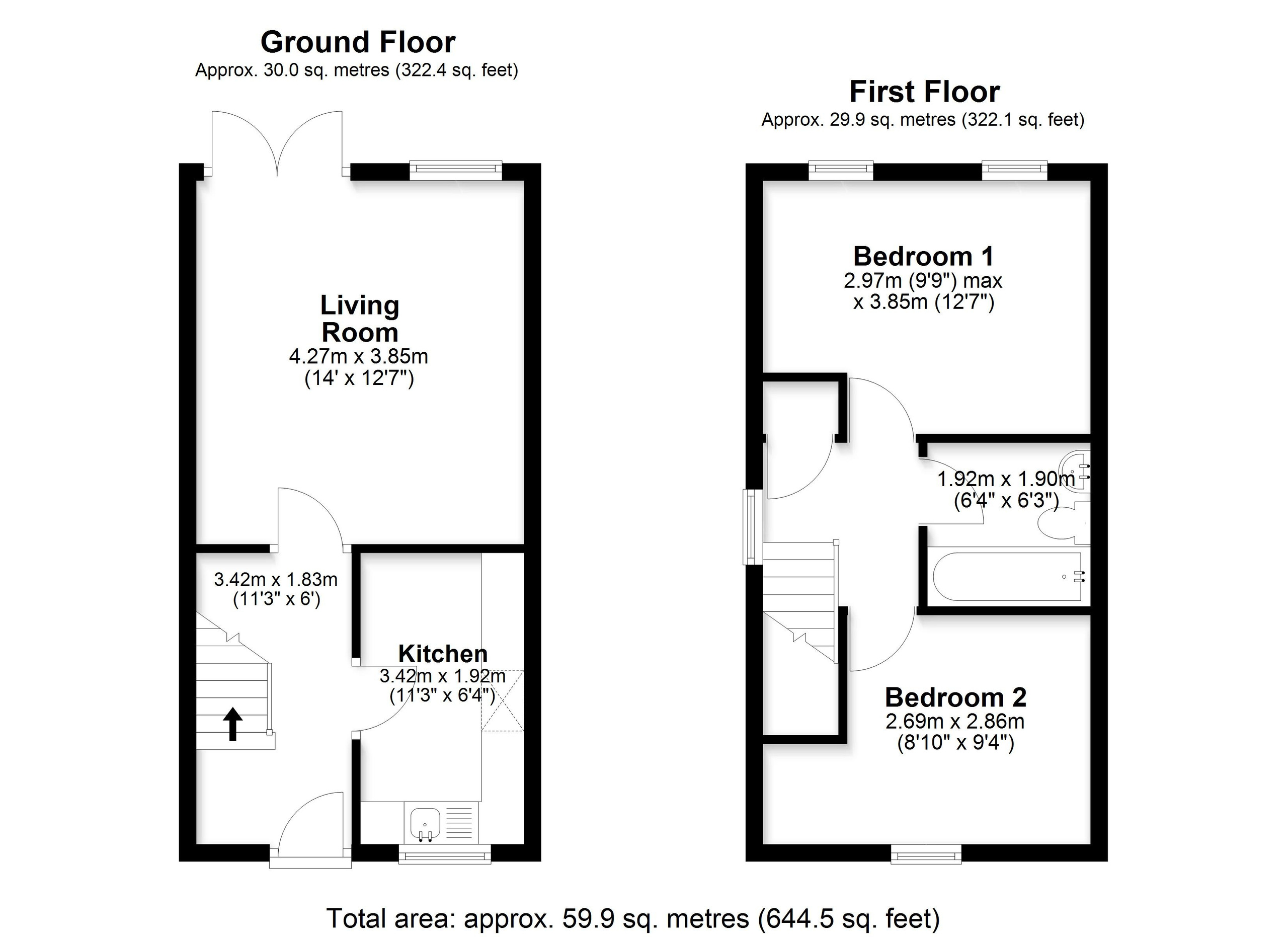 4 Malt House Mews, Tenbury Wells floorplan