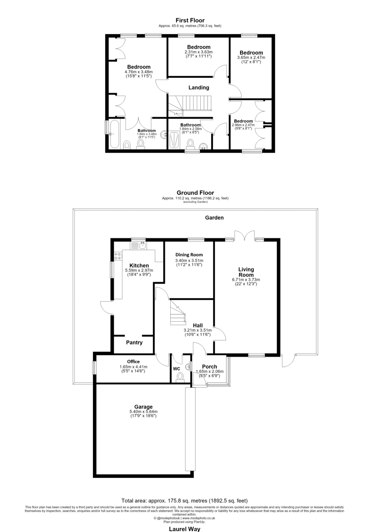 8, Laurel Way, South Woodford floorplan