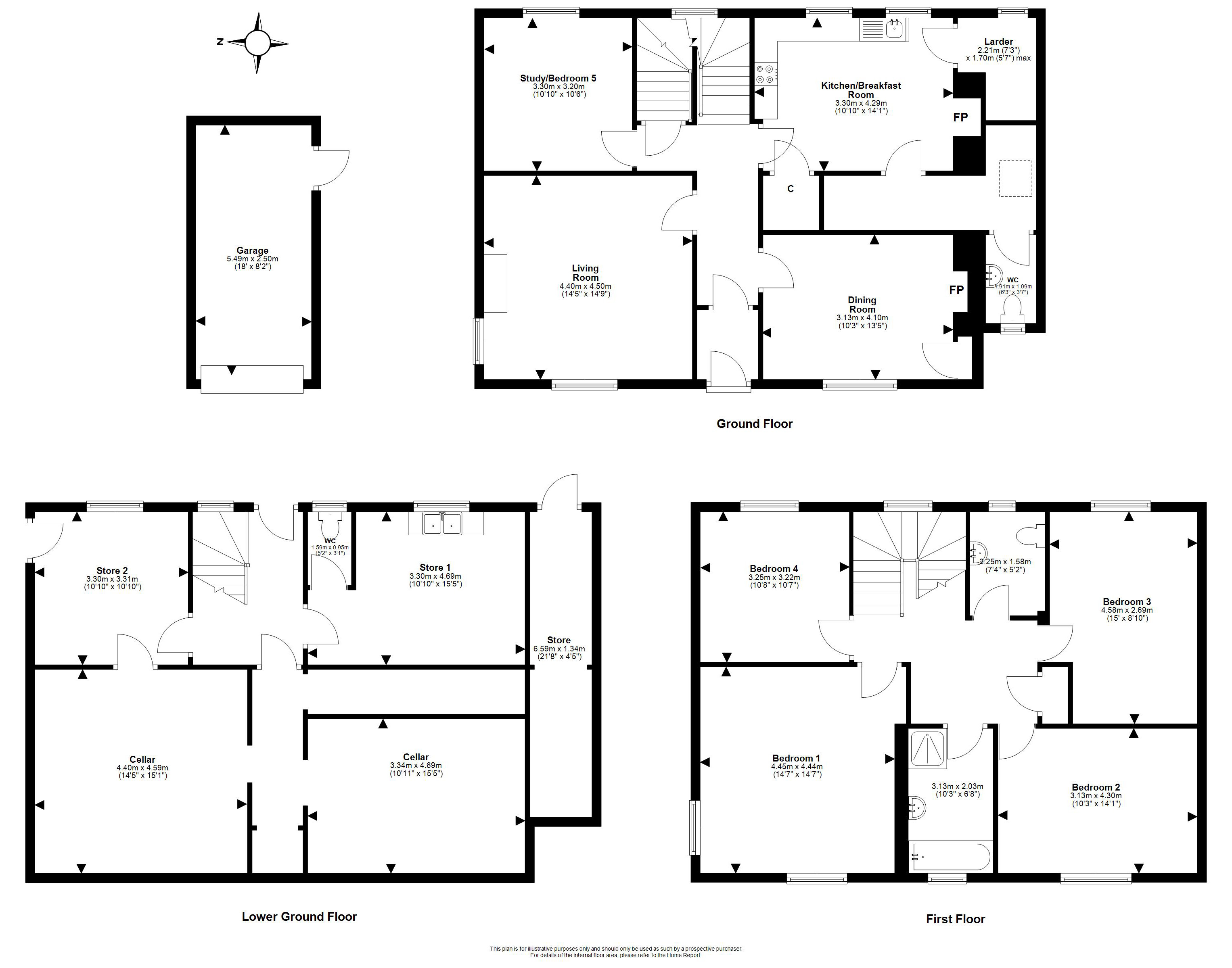 South End Villa, 18, Peebles Road, Penicuik floorplan