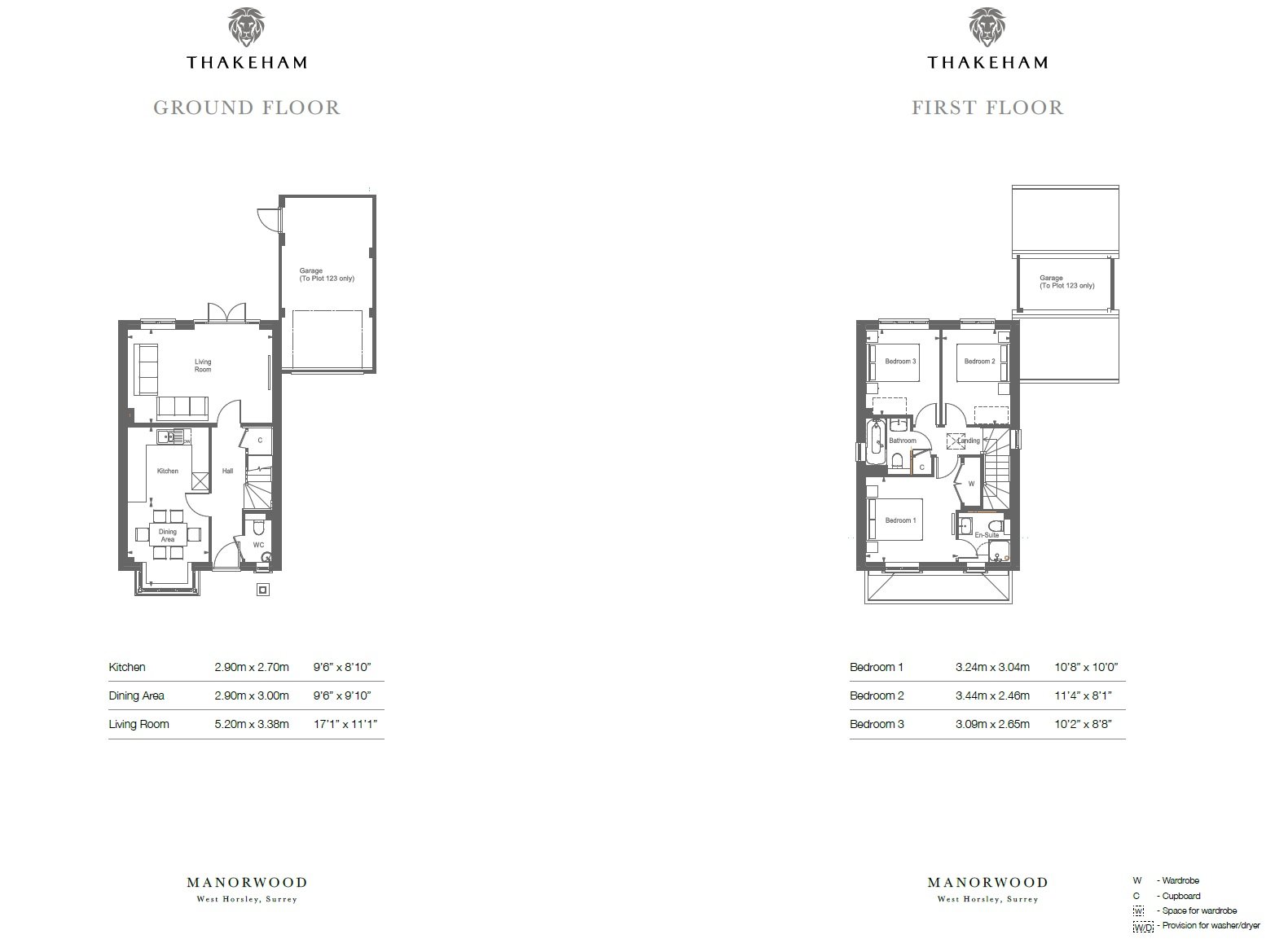Plot 123 - The Petworth,, Manorwood, Leatherhead floorplan