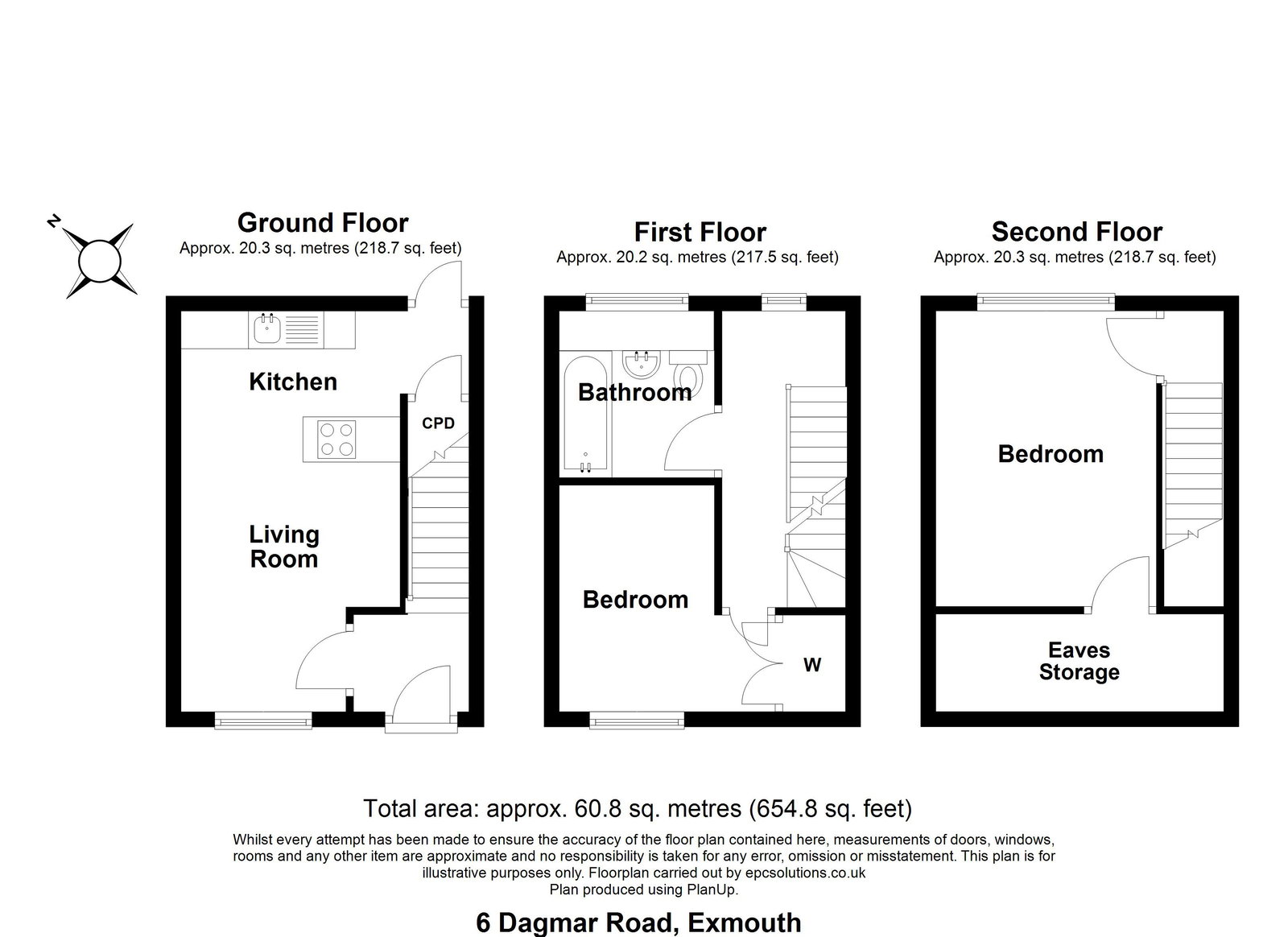 6, Dagmar Road, Exmouth floorplan