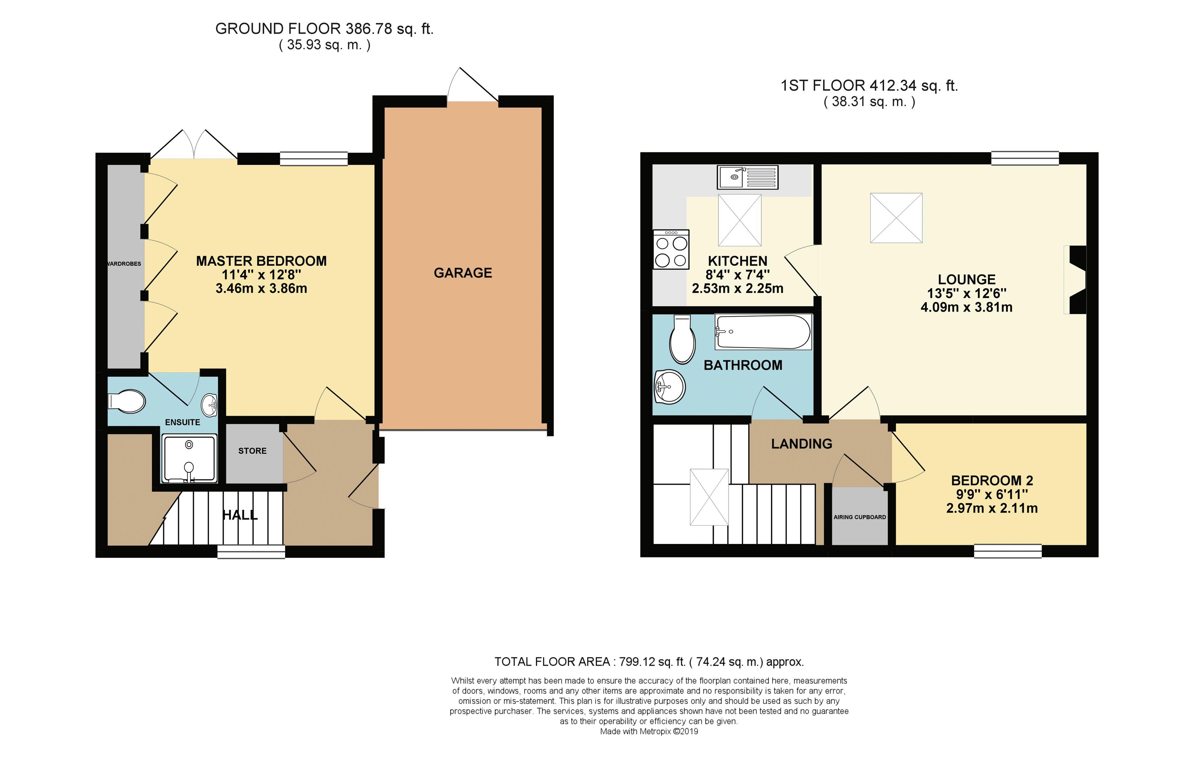 2 Bedrooms Semi-detached house for sale in Abbey Mews, Vine Street, Evesham WR11