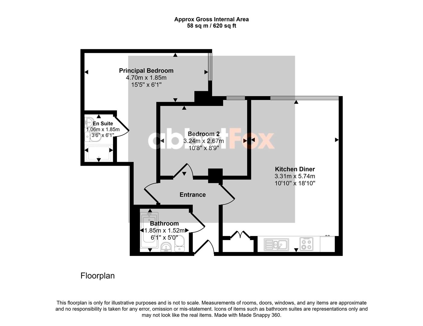 43 St. Cuthberts House, 7, Upper King Street, Norwich floorplan