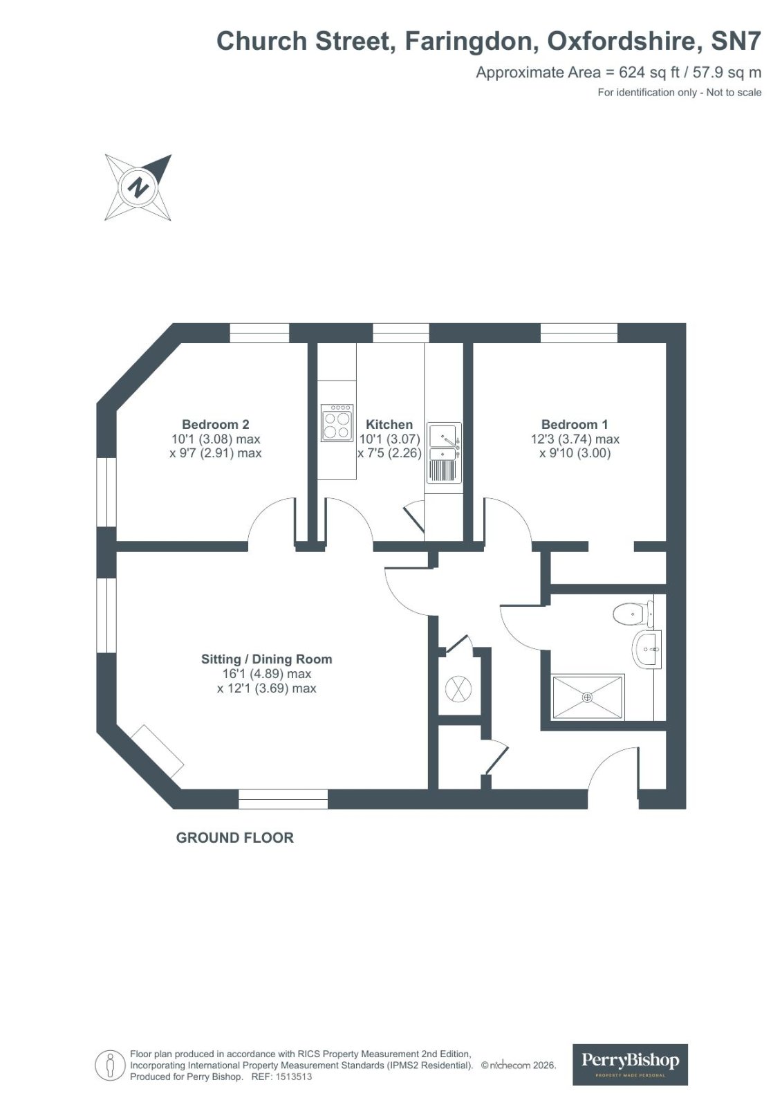 Flat 21, Eastfield Court,, Church Street, Oxfordshire floorplan