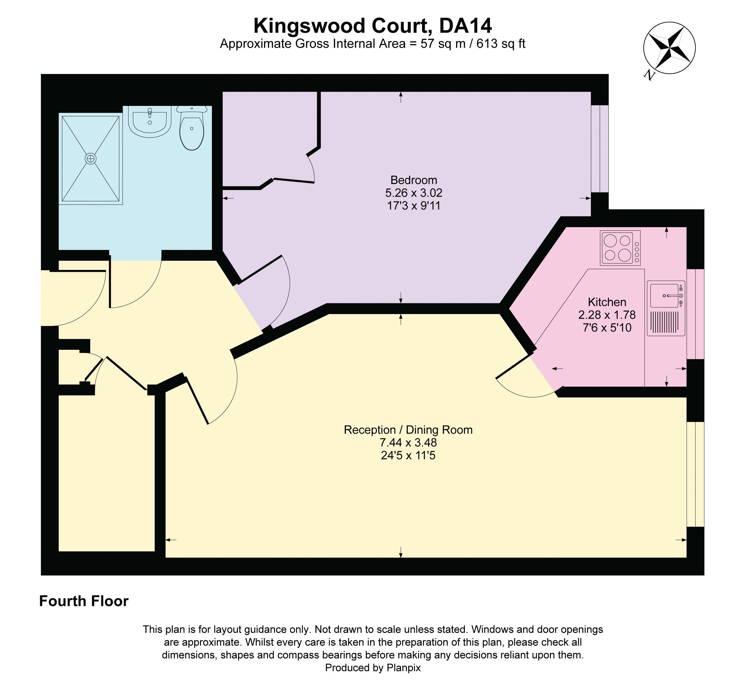 Kingswood Court, Sidcup Hill, Sidcup DA14, 1 bedroom property for sale