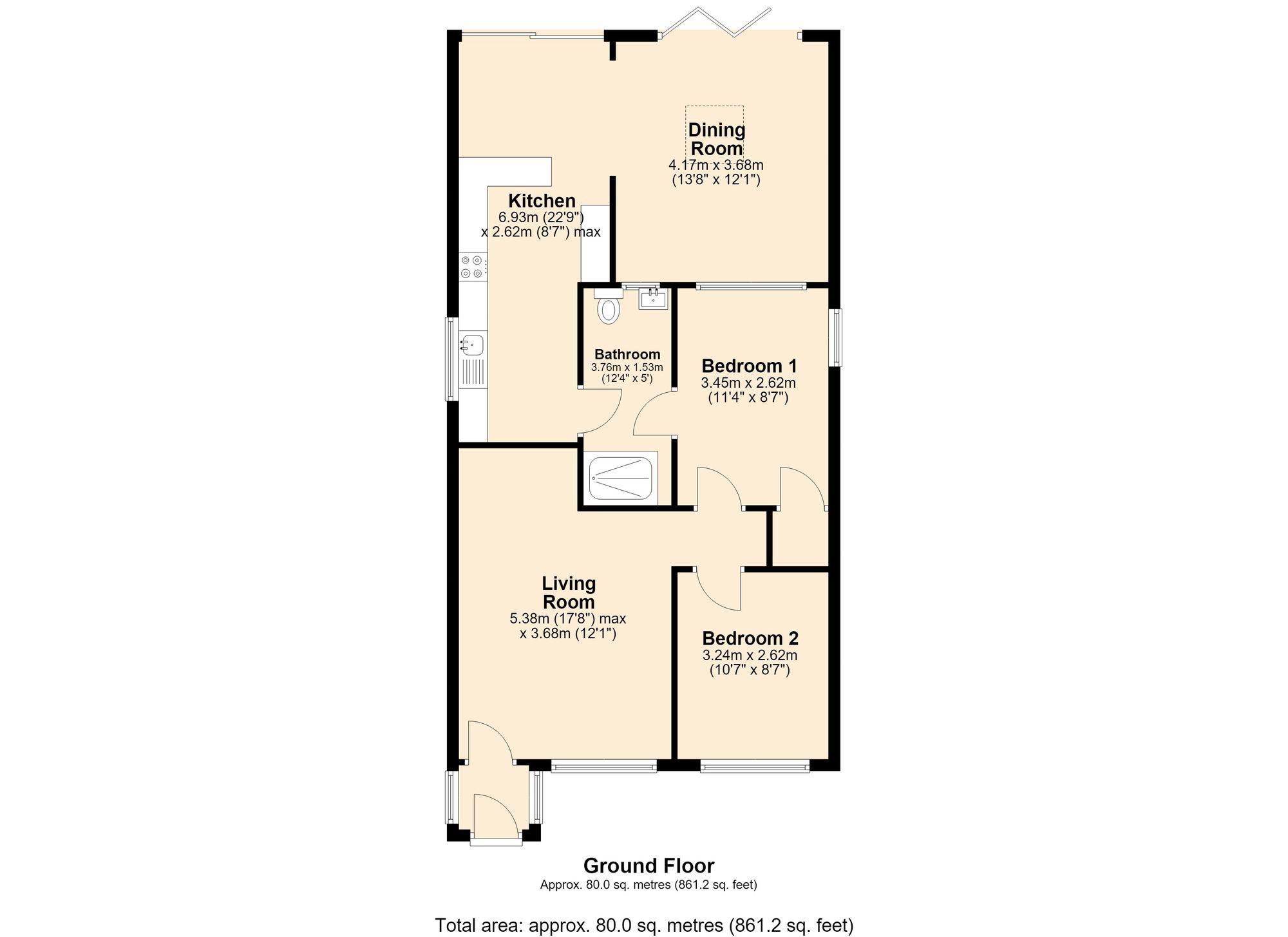 1 Norden View, Blackburn floorplan