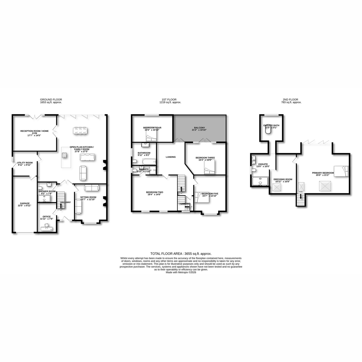 54, Woodside, Leigh-on-sea floorplan