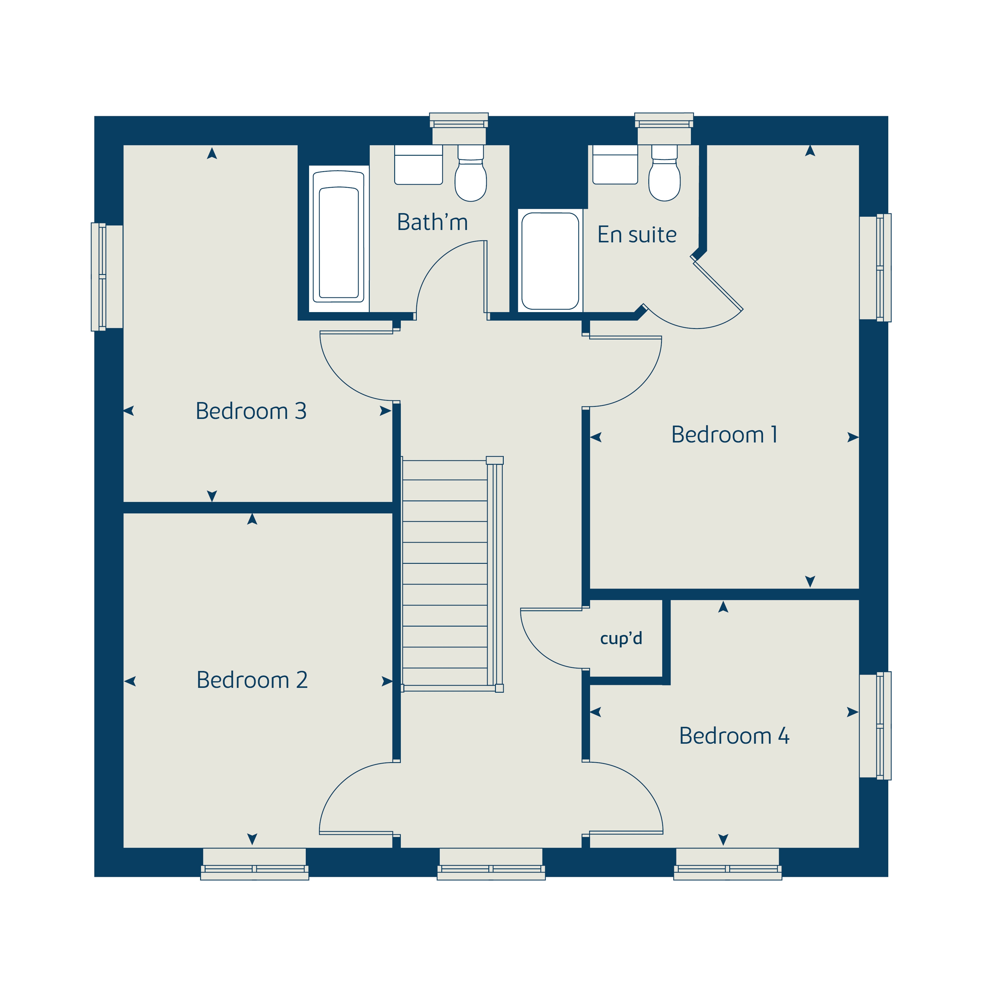 132, Leadon Way, Ledbury floorplan