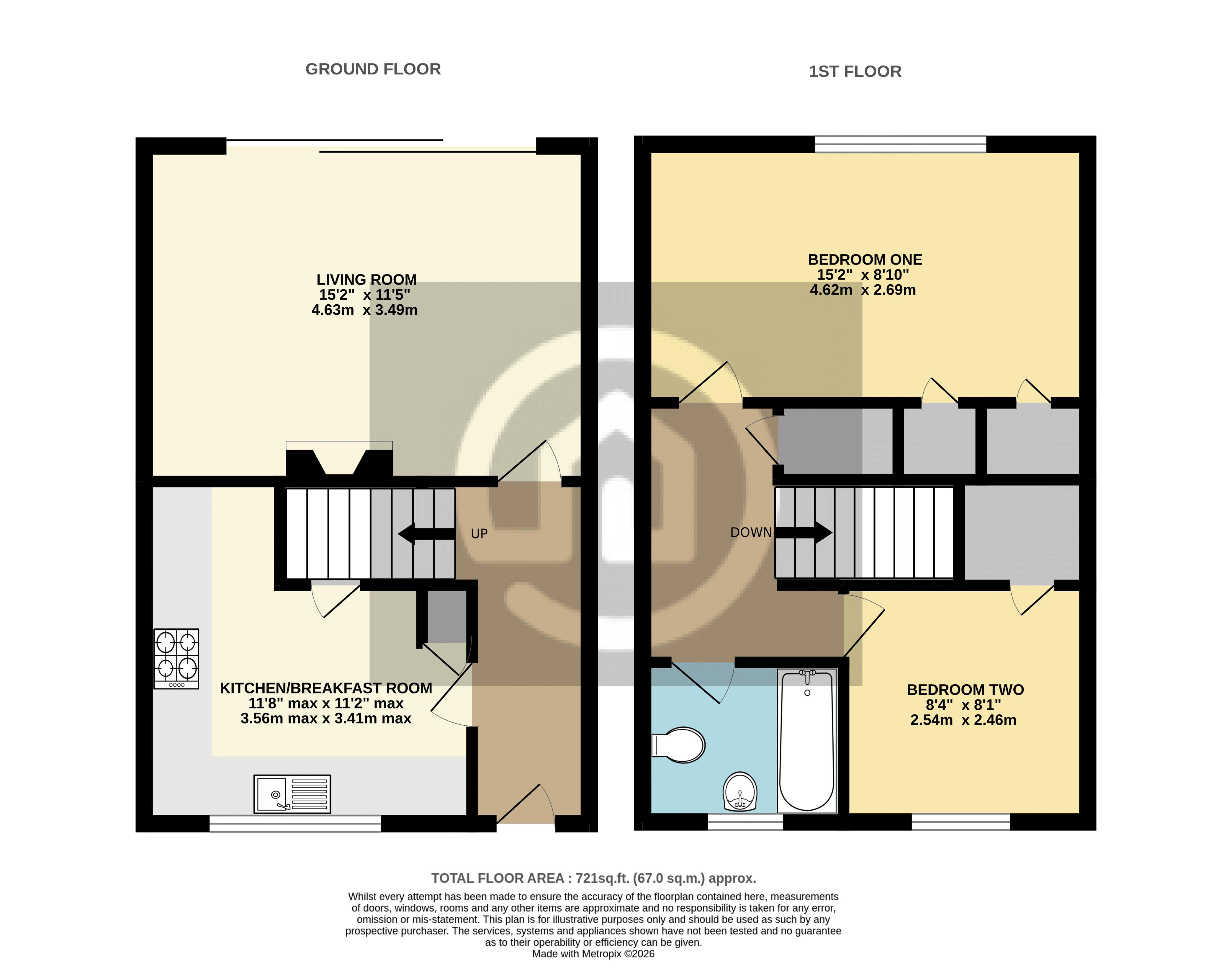 52, Waveney Avenue, Bedford floorplan