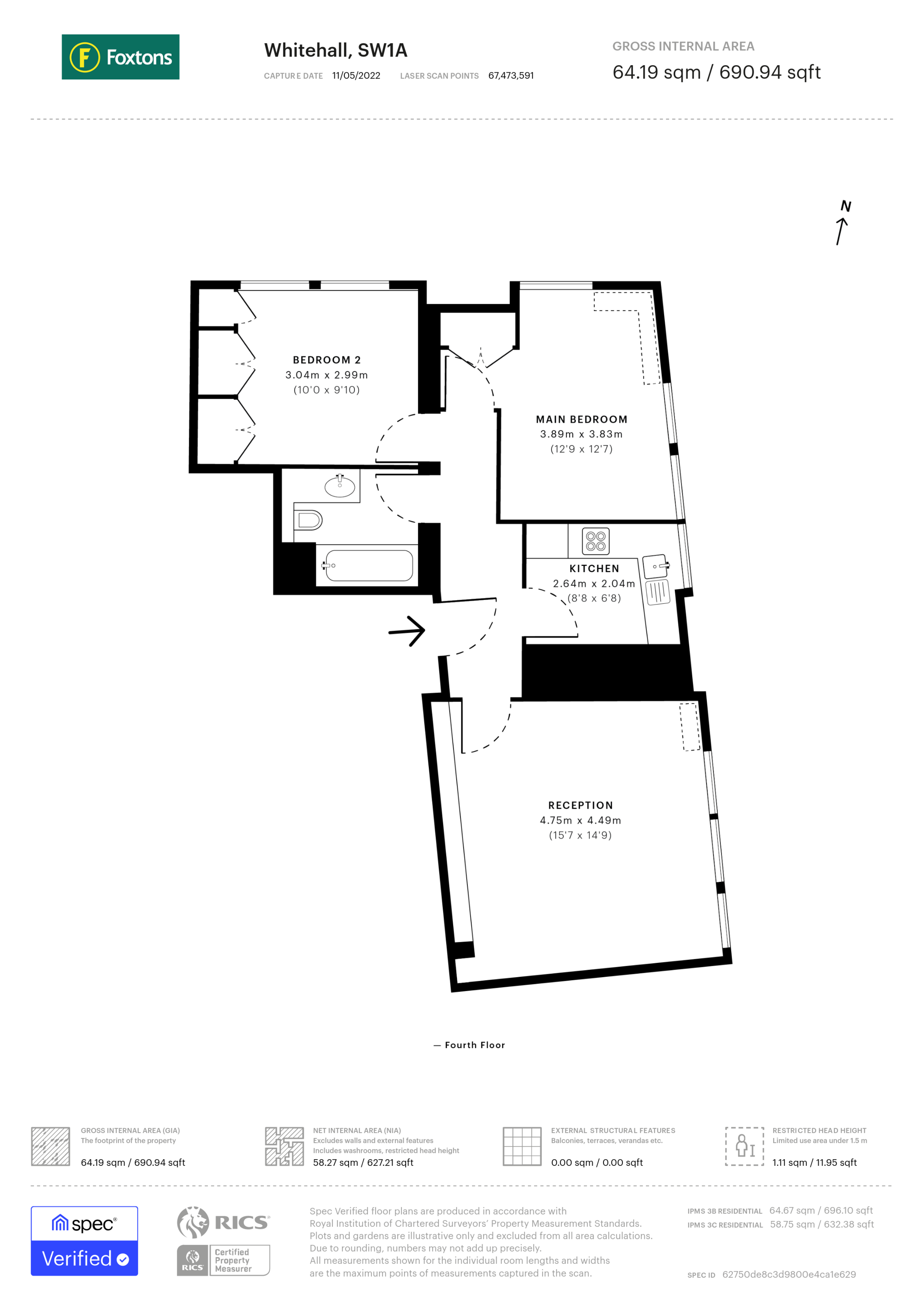 Whitehall, St James's floorplan