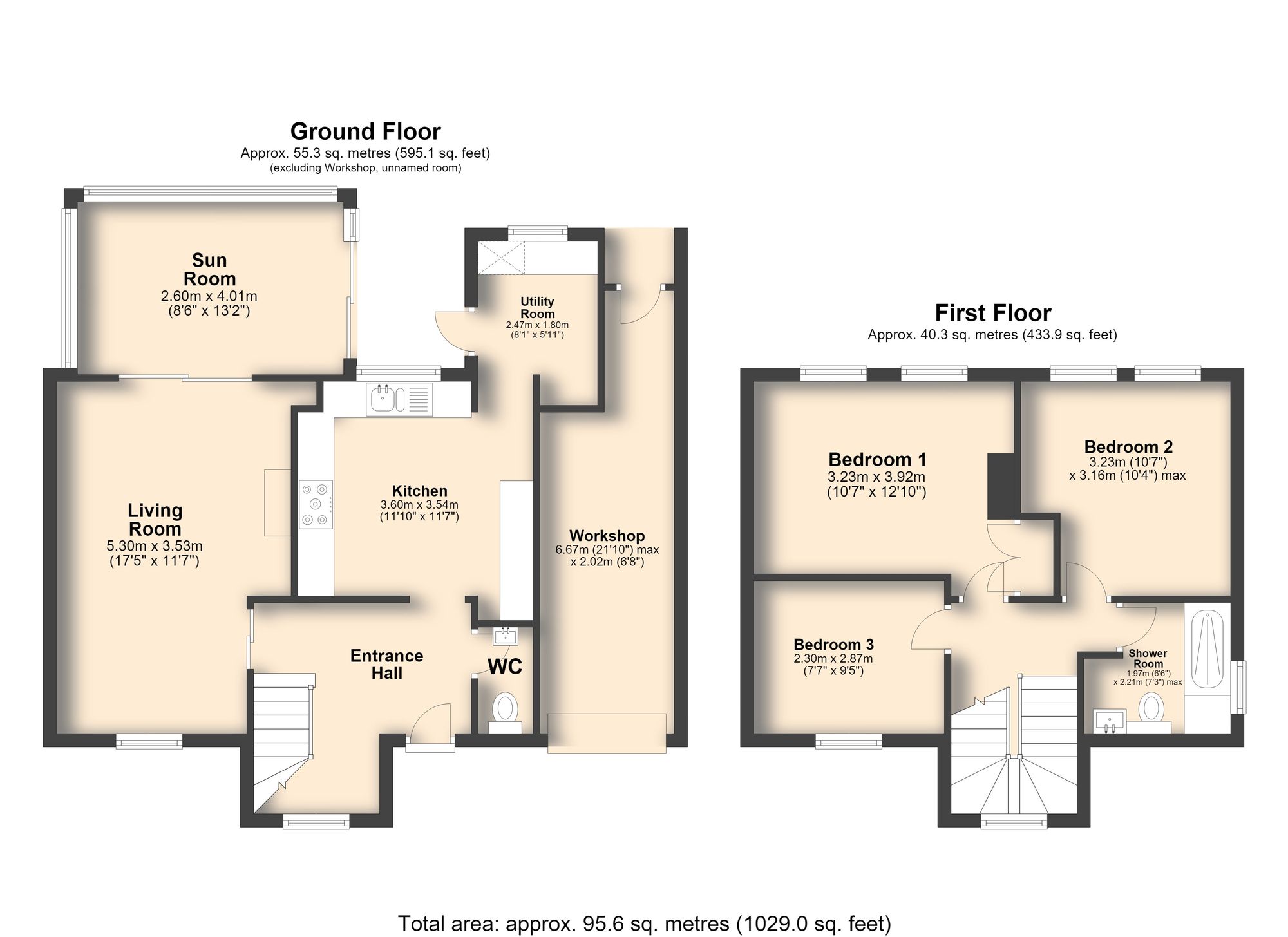 28 Levens Way, Chesterfield floorplan