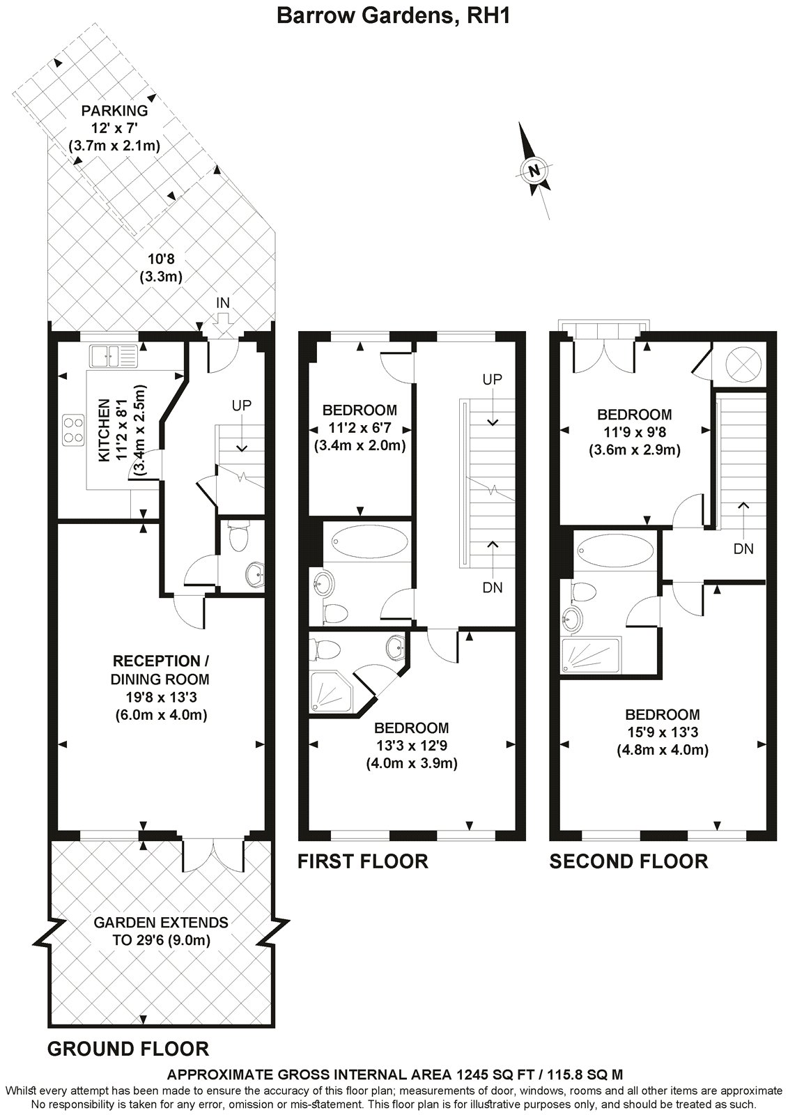 Barrow Gardens, Surrey floorplan