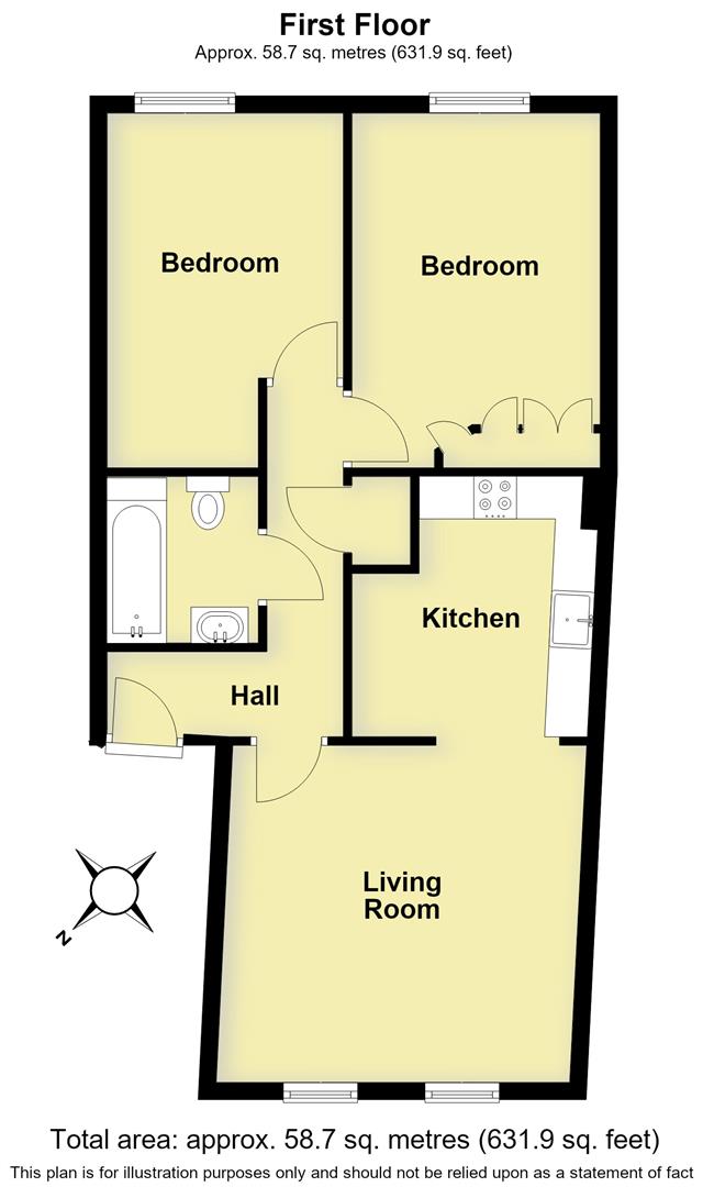 17 West End Court, Crompton Street, Warwick floorplan
