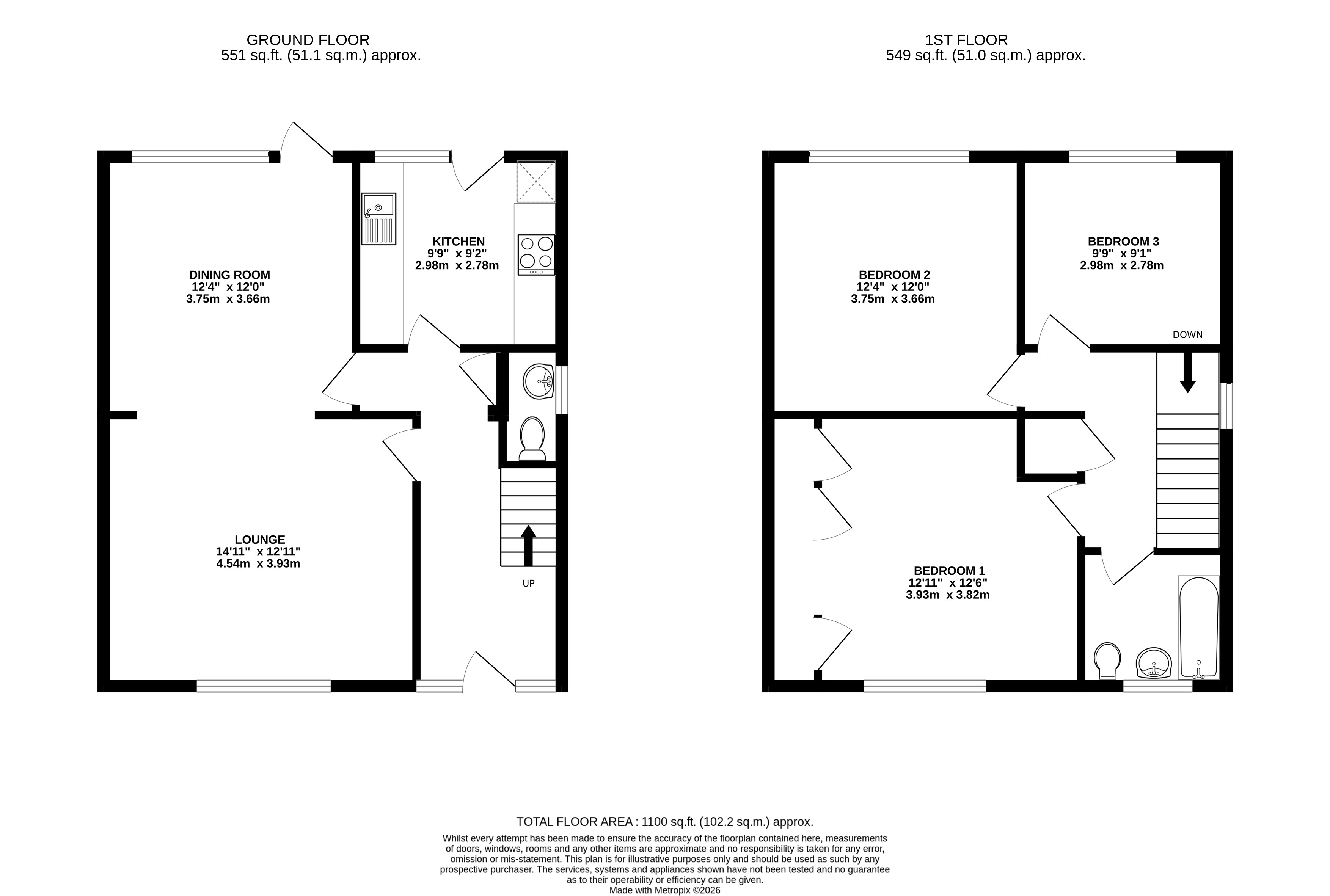 8, Russell Road, Havant floorplan