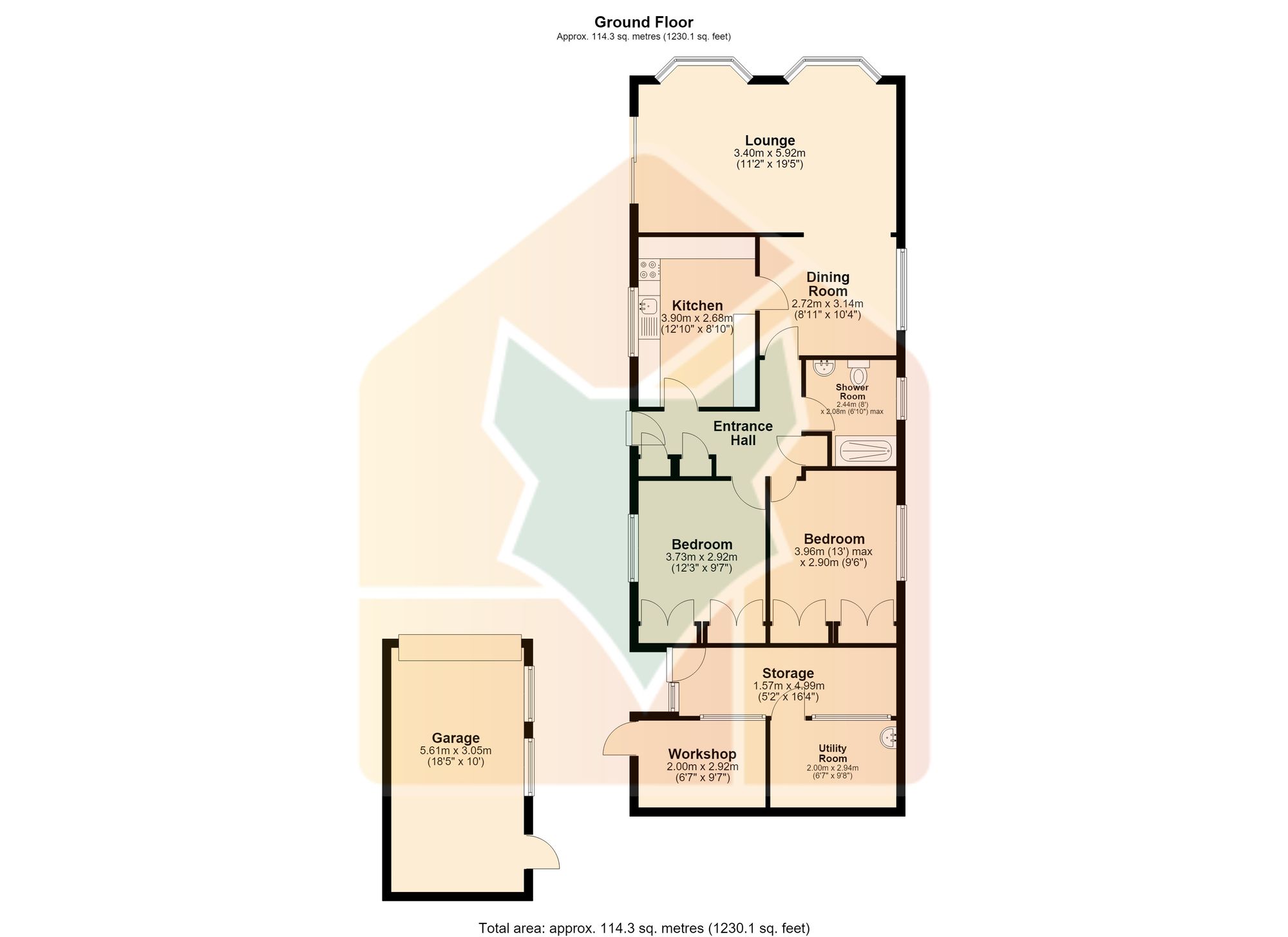 9 Cedar Close The Elms, Lincoln floorplan