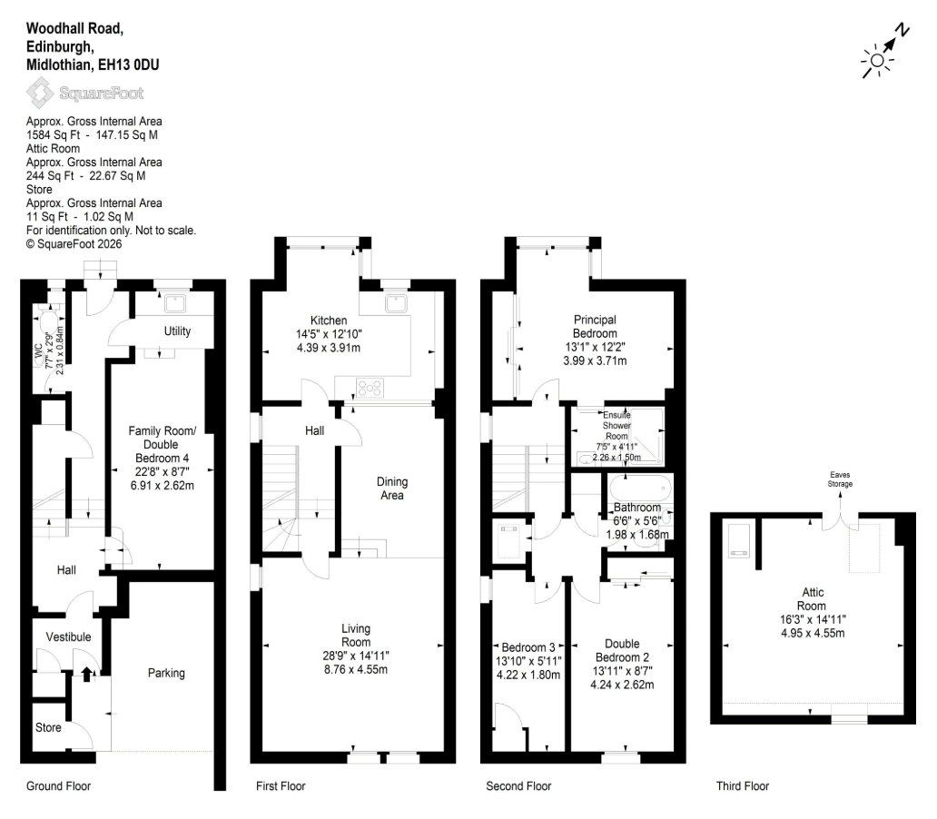 40 Woodhall Road, Townhouse No 7, Edinburgh floorplan