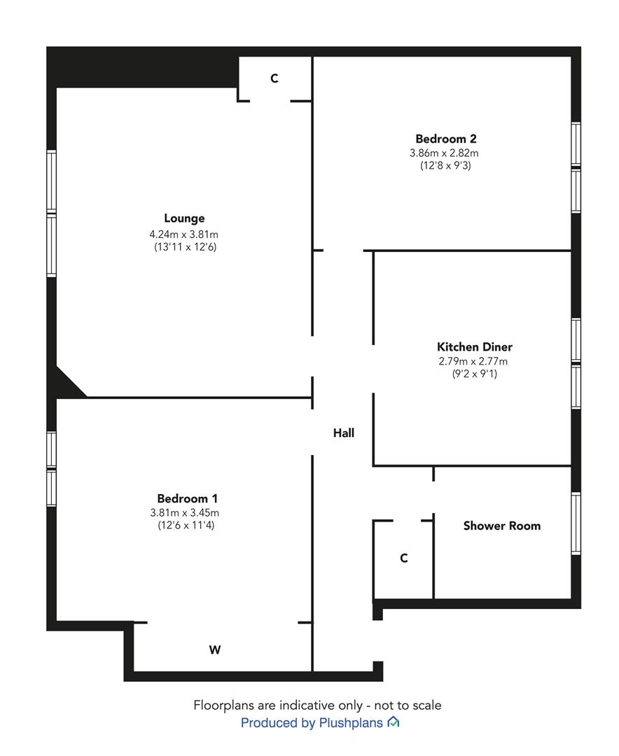 3.3, 6, Sir Michael Street, Greenock floorplan