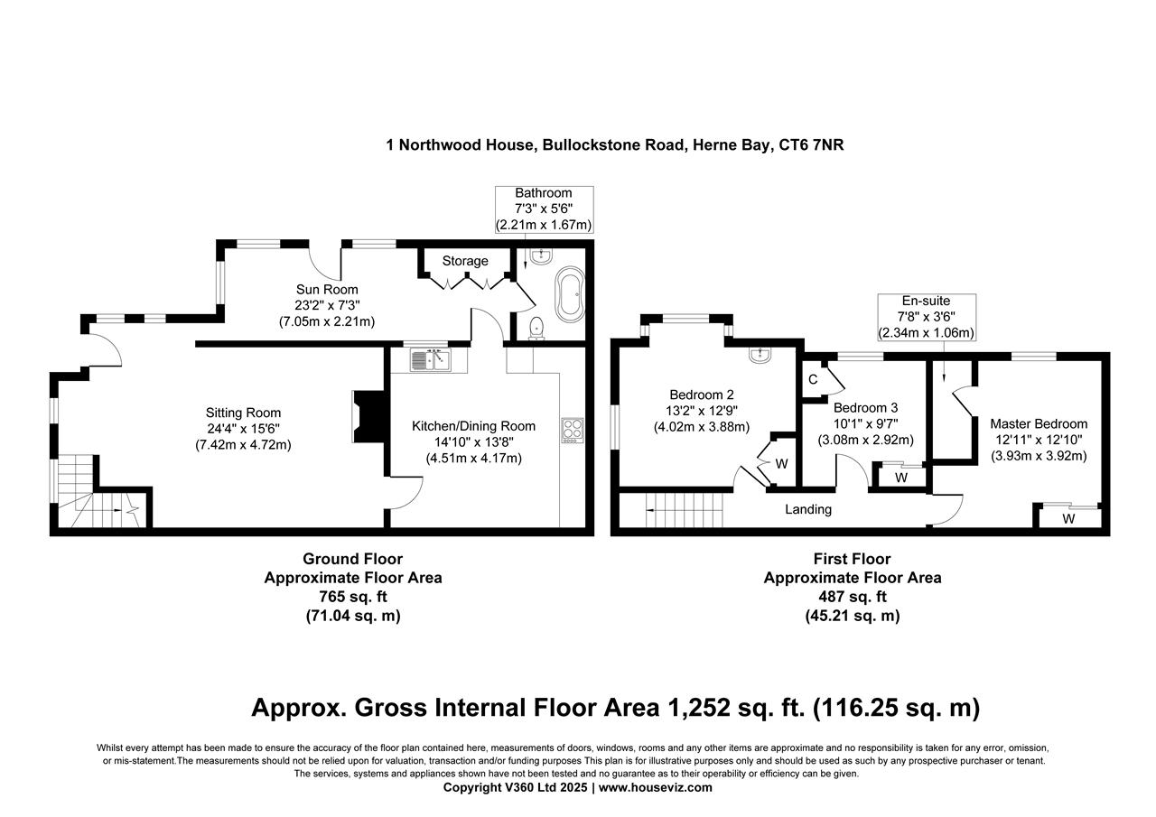 1, Northwood House, Herne Bay floorplan