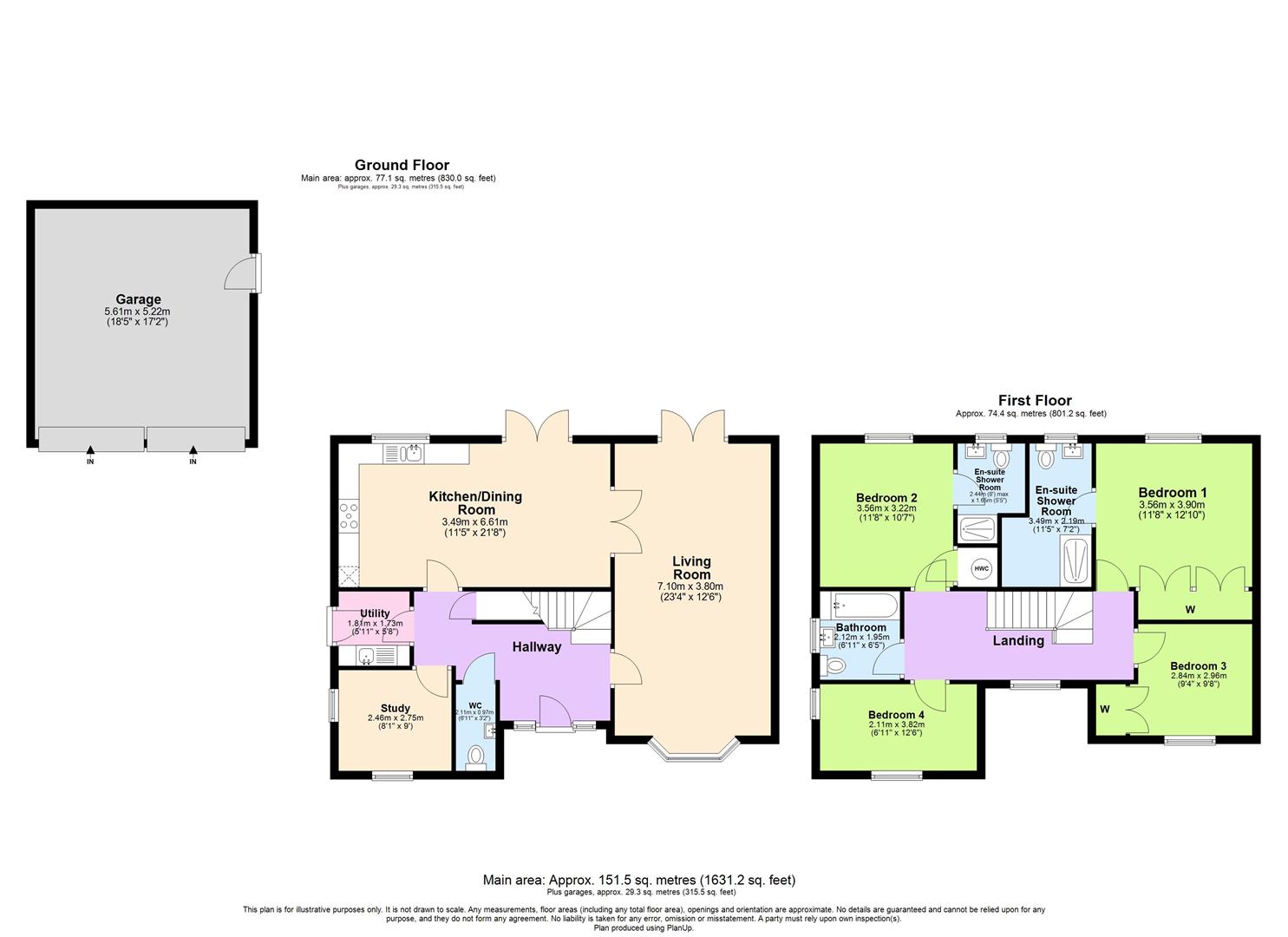 23, Meteor Way, Southam floorplan