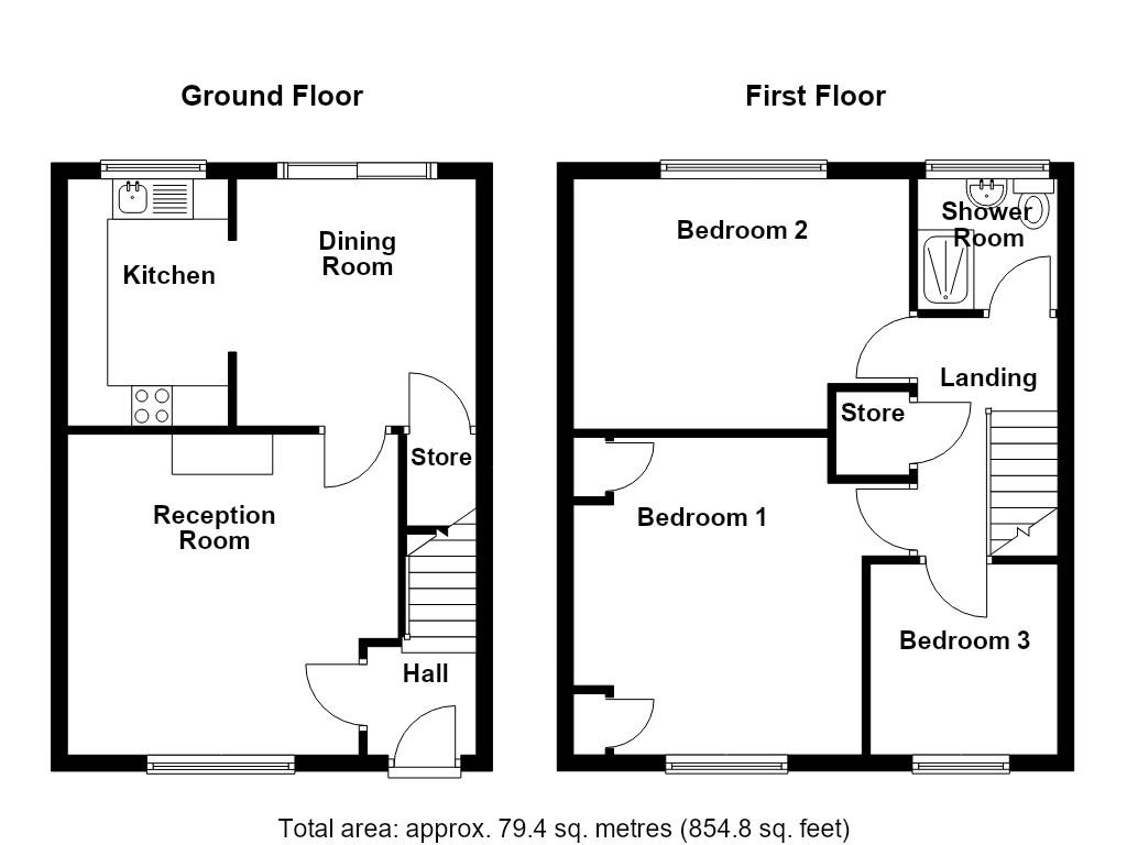 25, Ridgeway, Manchester floorplan