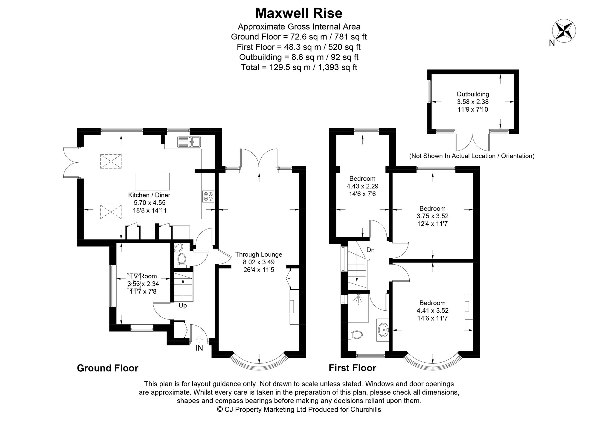 9 Maxwell Rise, Watford floorplan