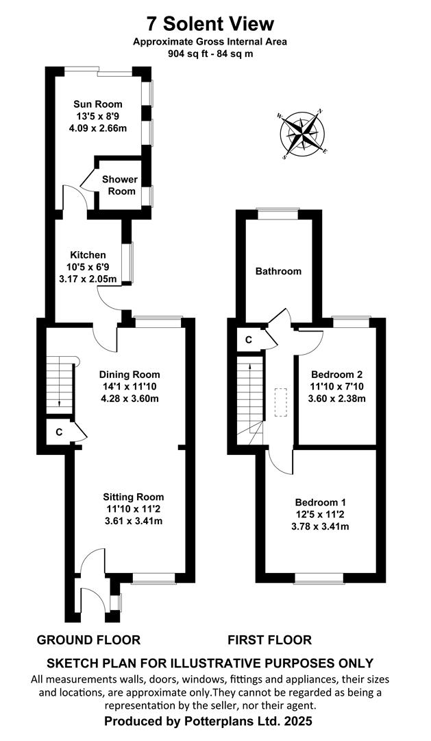 7 Solent View, Queens Road, Bembridge floorplan
