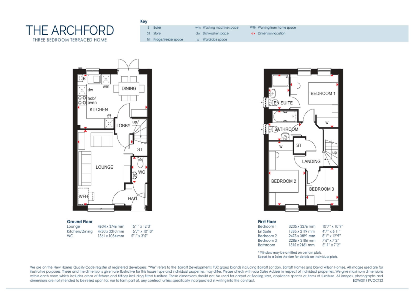 Plot 1  The Archford,Rose Place, Welshpool Road, Shrewsbury floorplan
