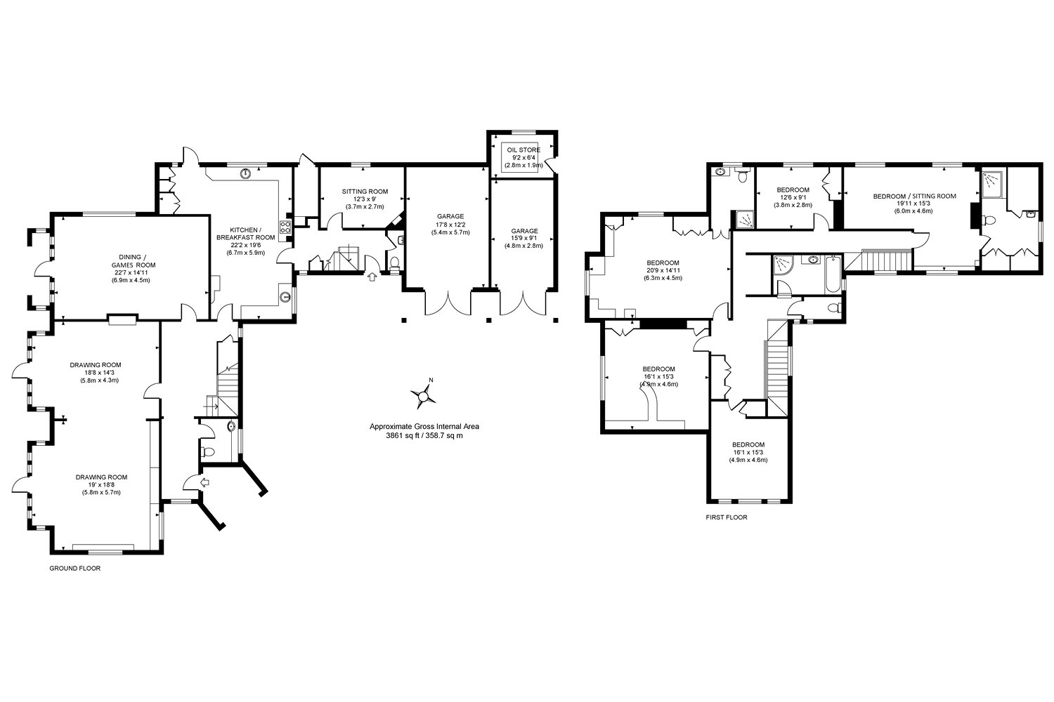 5 Bedrooms Detached house for sale in Worplesdon, Guildford, Surrey GU3