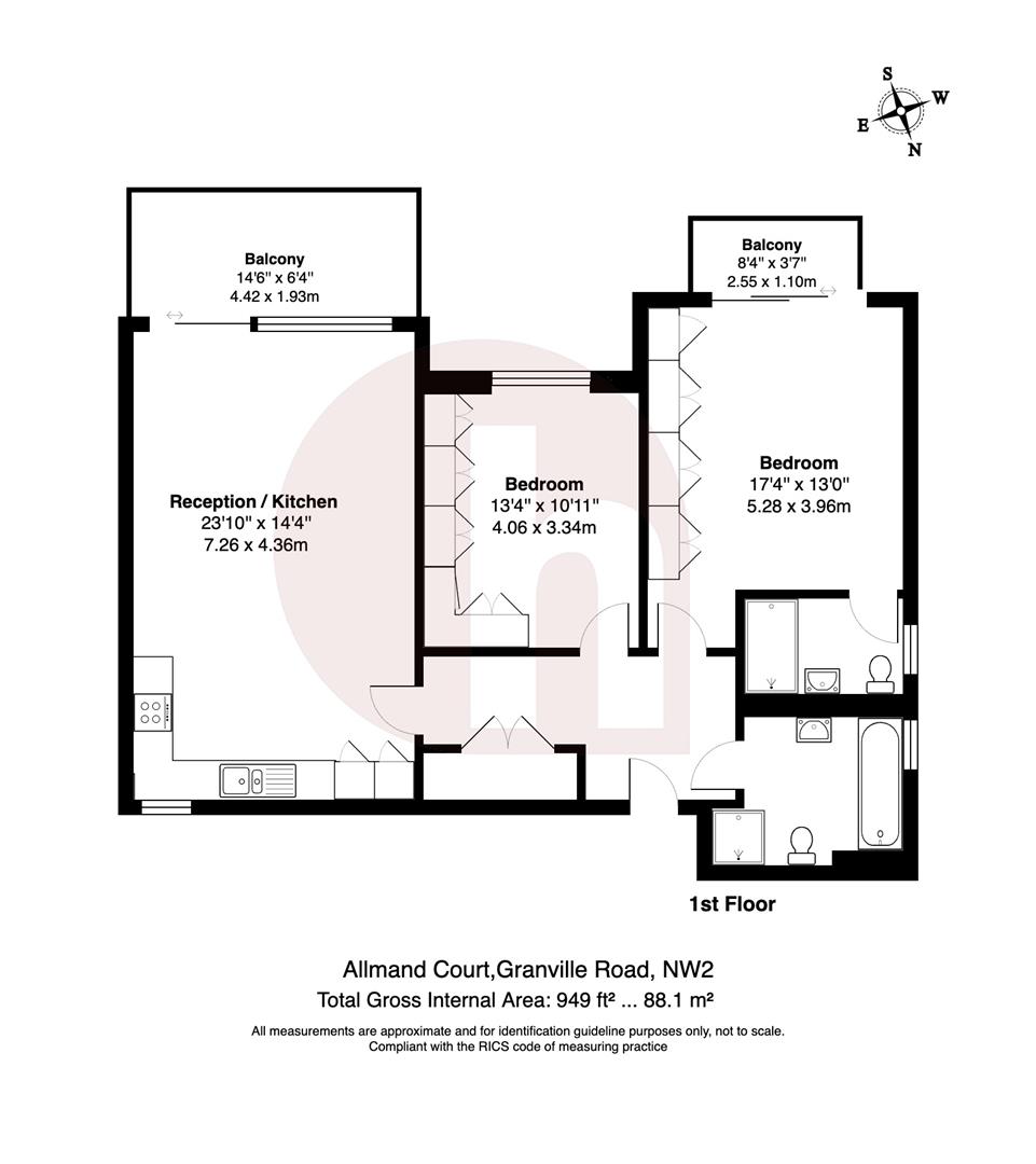 Allmand Court, London floorplan