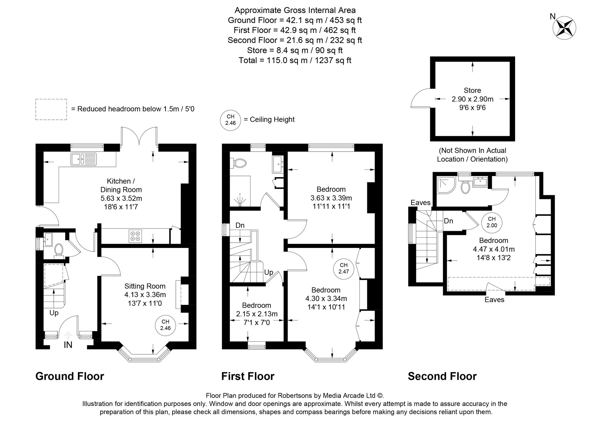 136 Kingsmead Road, High Wycombe floorplan
