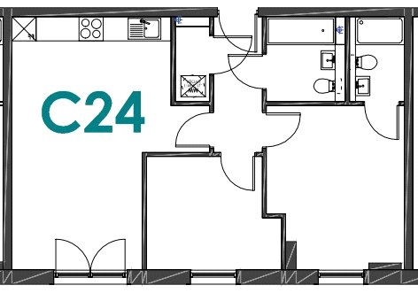 C24 Alto,, Alto, Salford floorplan
