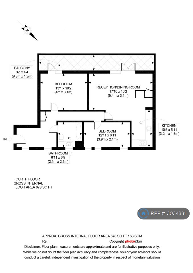 Flat, Cubitt Apartments Chatfield Road, London floorplan