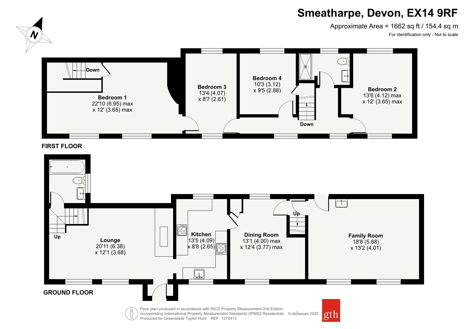 Rose Cottage,, Smeatharpe, Devon floorplan