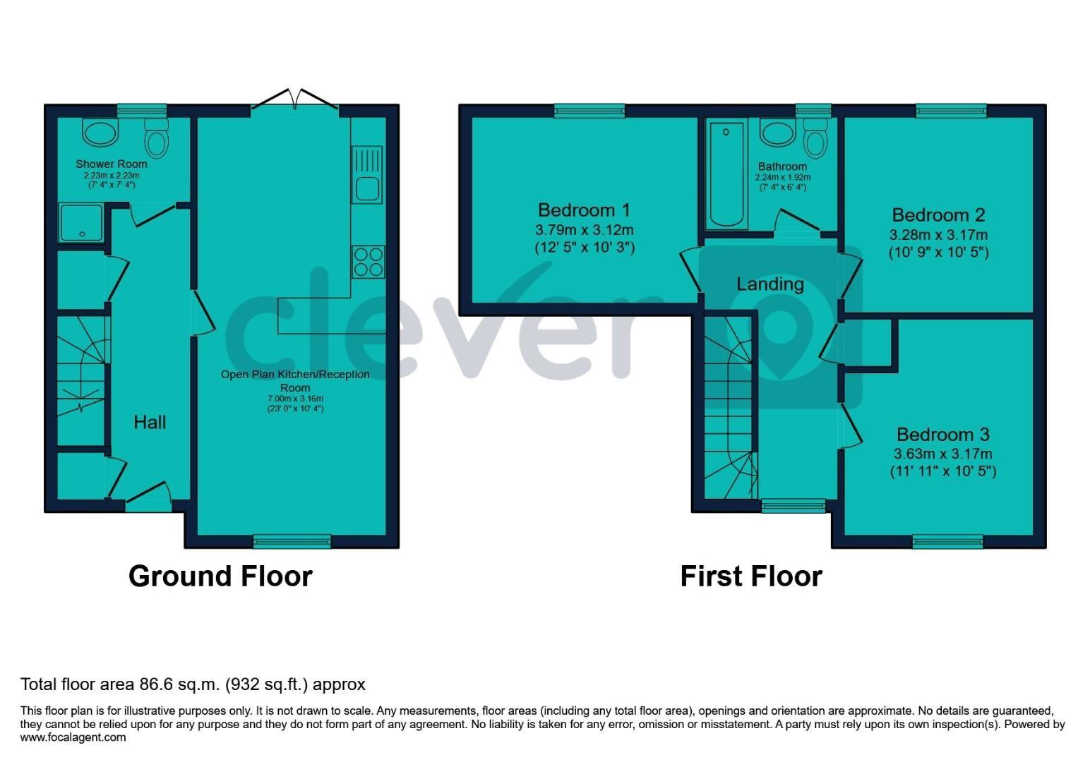83, Ker Street, Plymouth floorplan