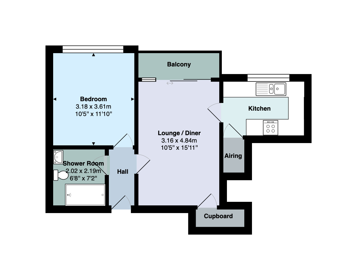 2 Prospect House, East Cliff Road, Dawlish floorplan