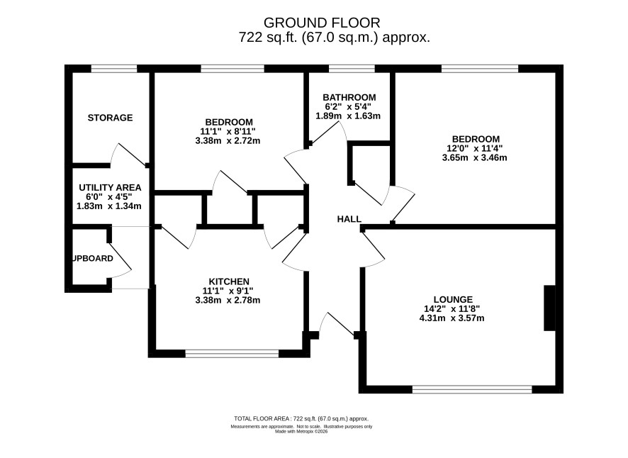 Manor Garden Bungalow, Church Street, Norwich floorplan