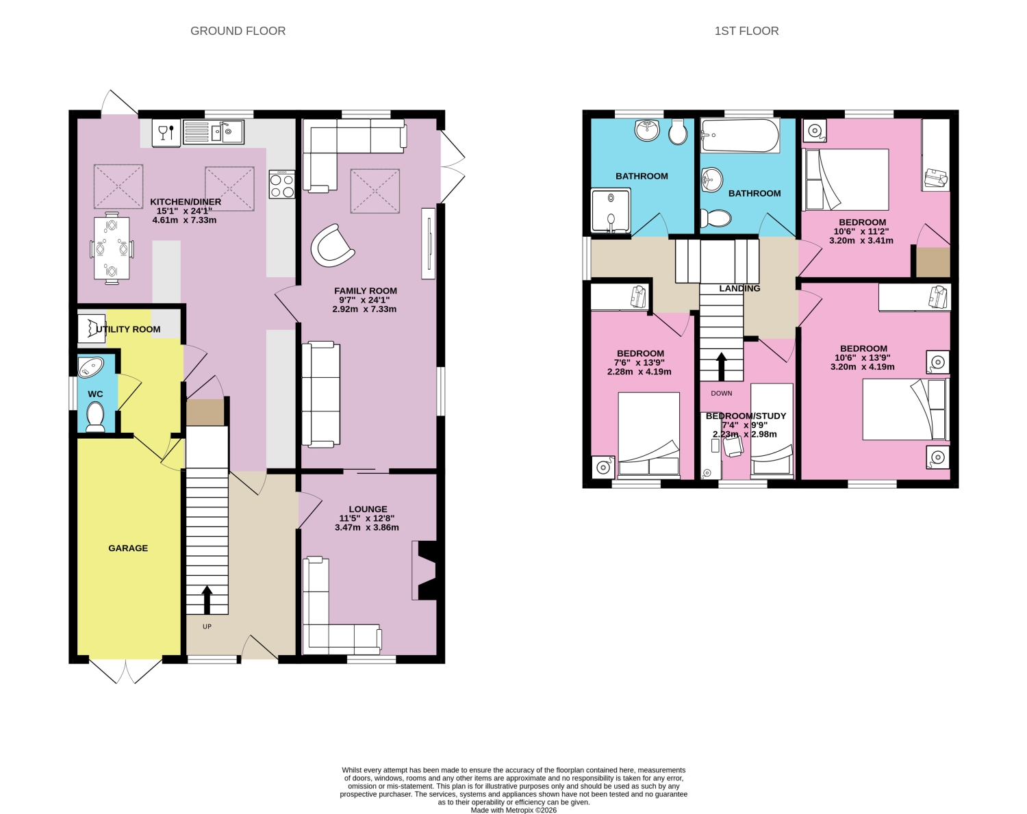 22, St. Ives Close, Stafford floorplan